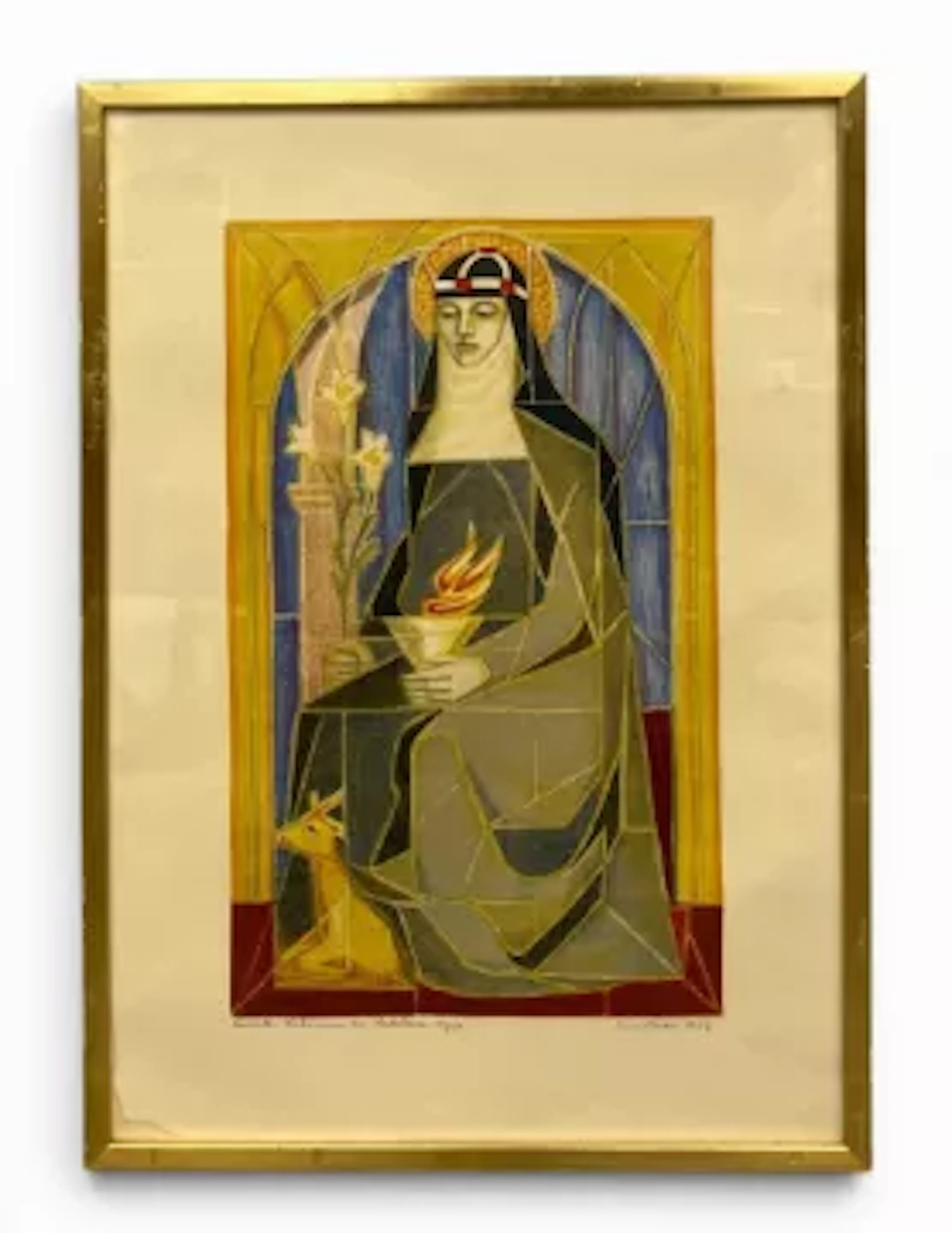 Erik Olson (1901–1986), a mid-century limited edition lithograph depicting