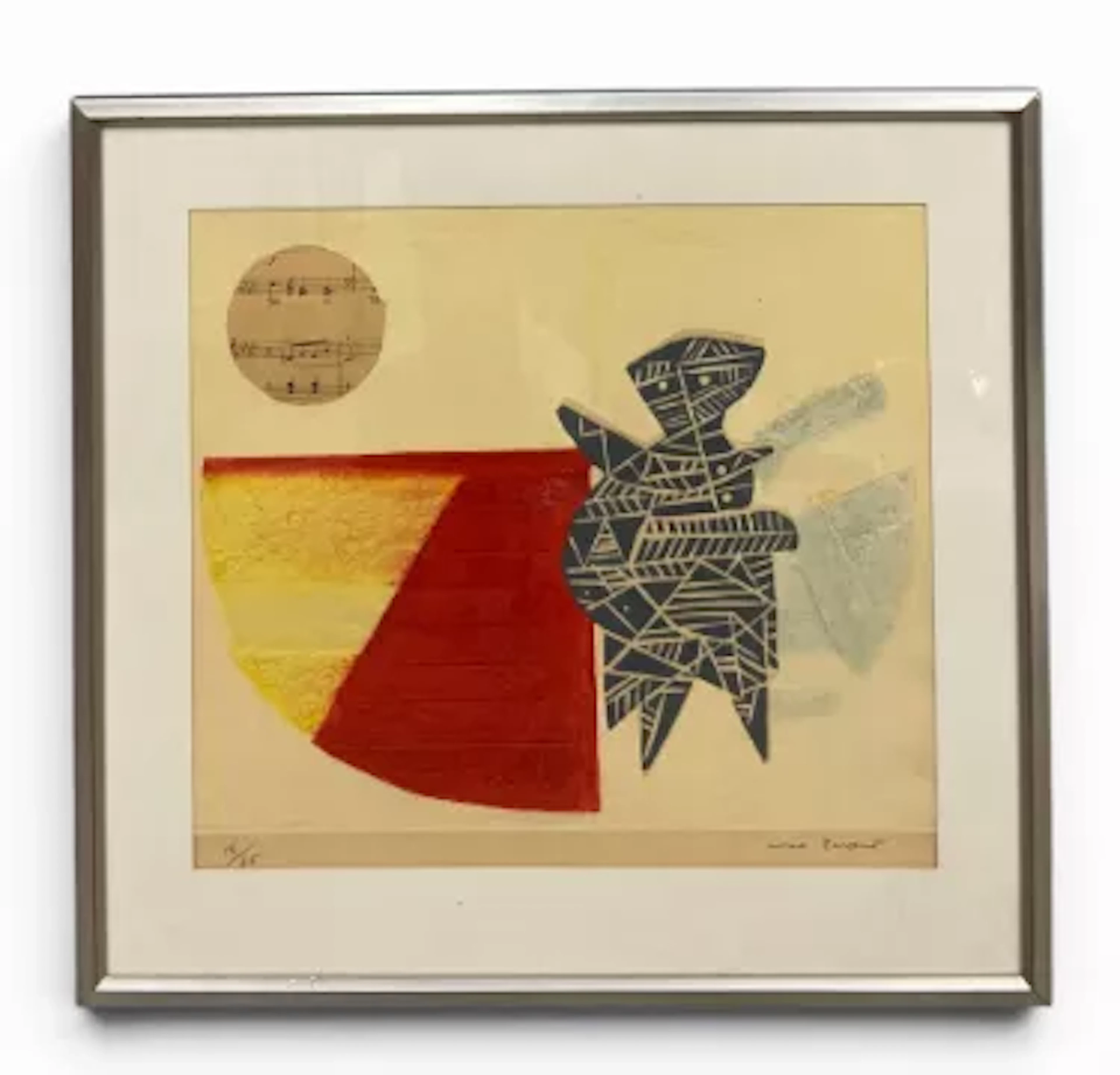 Max Papart (1911-1994), a limited edition Modernist style etching