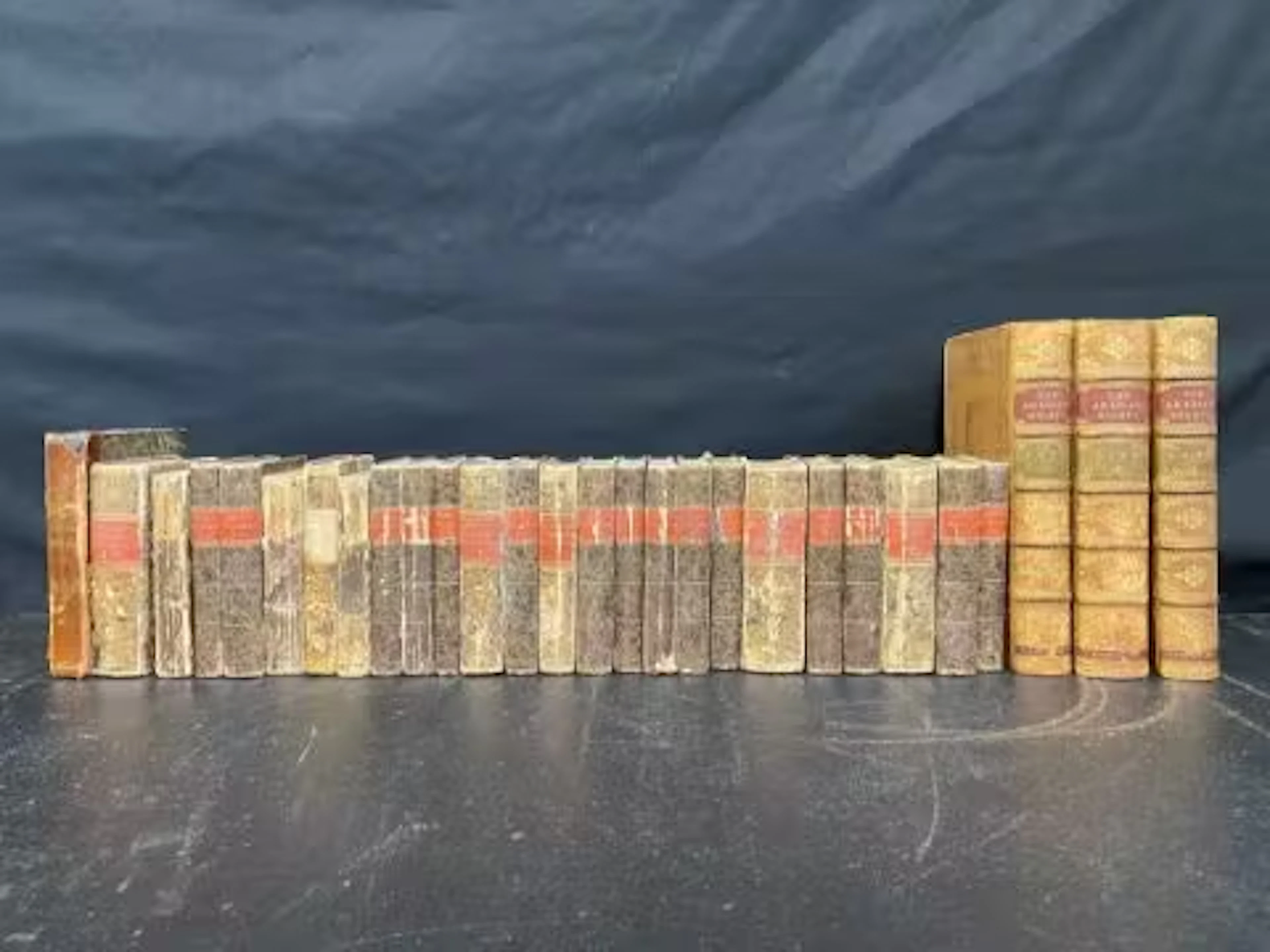 The Arabian Nights in three leather bound volumes, John Murray, London