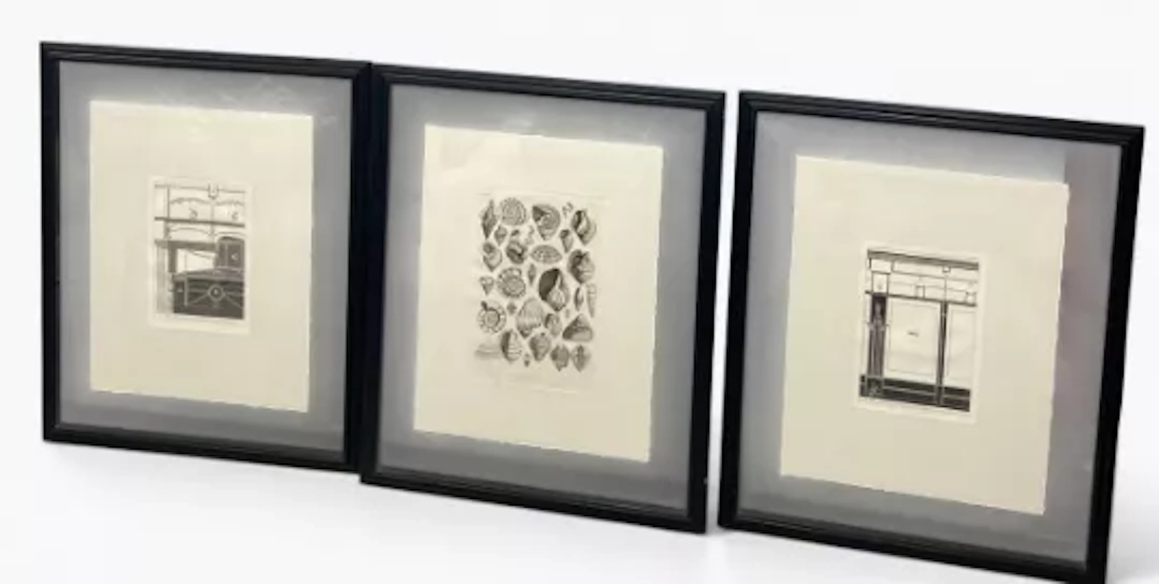 After Giovanni Battista Piranesi (1720-1778), a set of three architectural