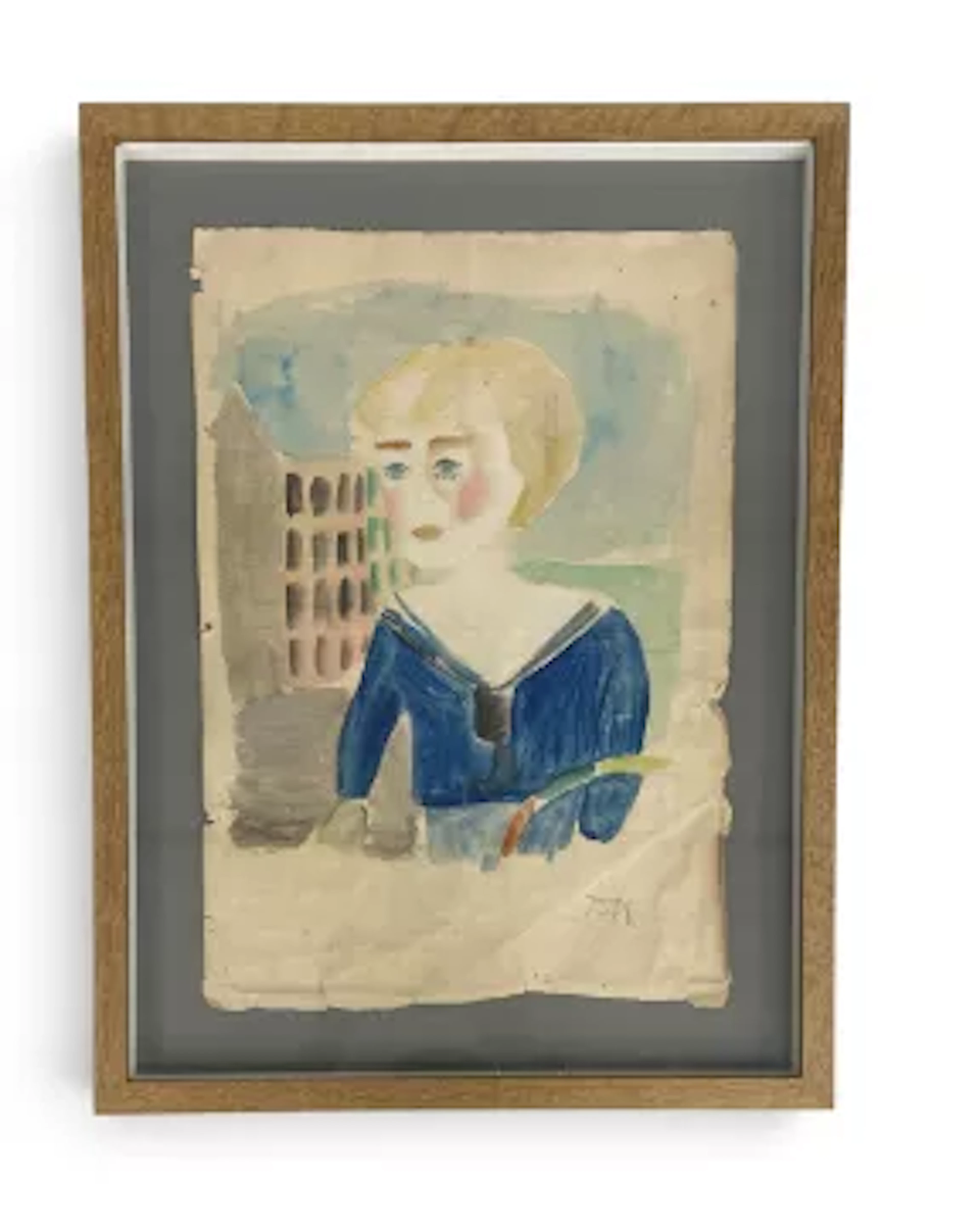 Otto Dix (1891-1969), an early to mid 20th century watercolour portrait