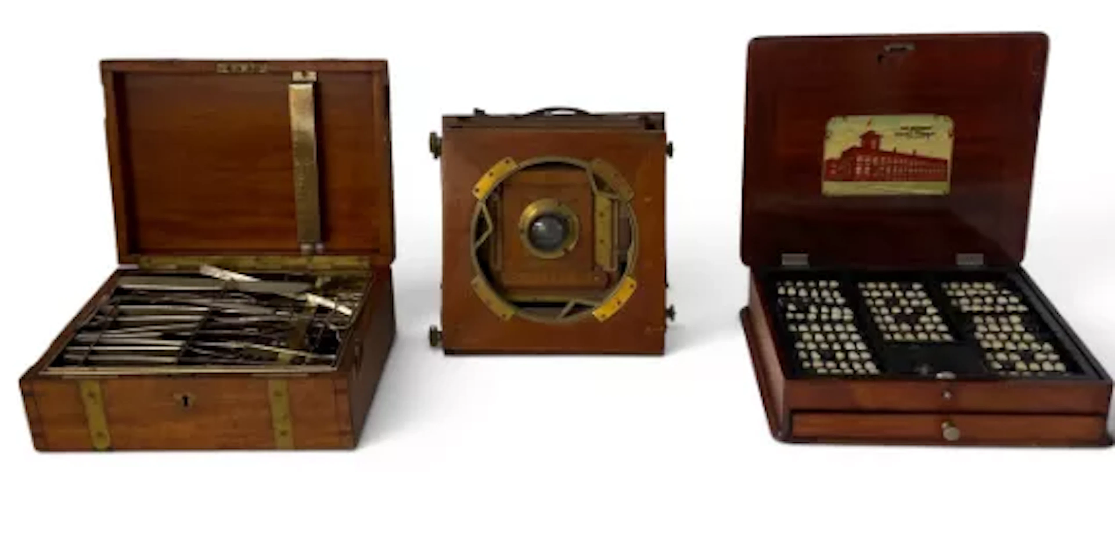 A mixed lot to include a late 19th century set of Down Bros. steel