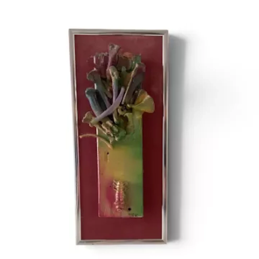Carole Steyn (b.1938), a small contemporary mixed media wall sculpture