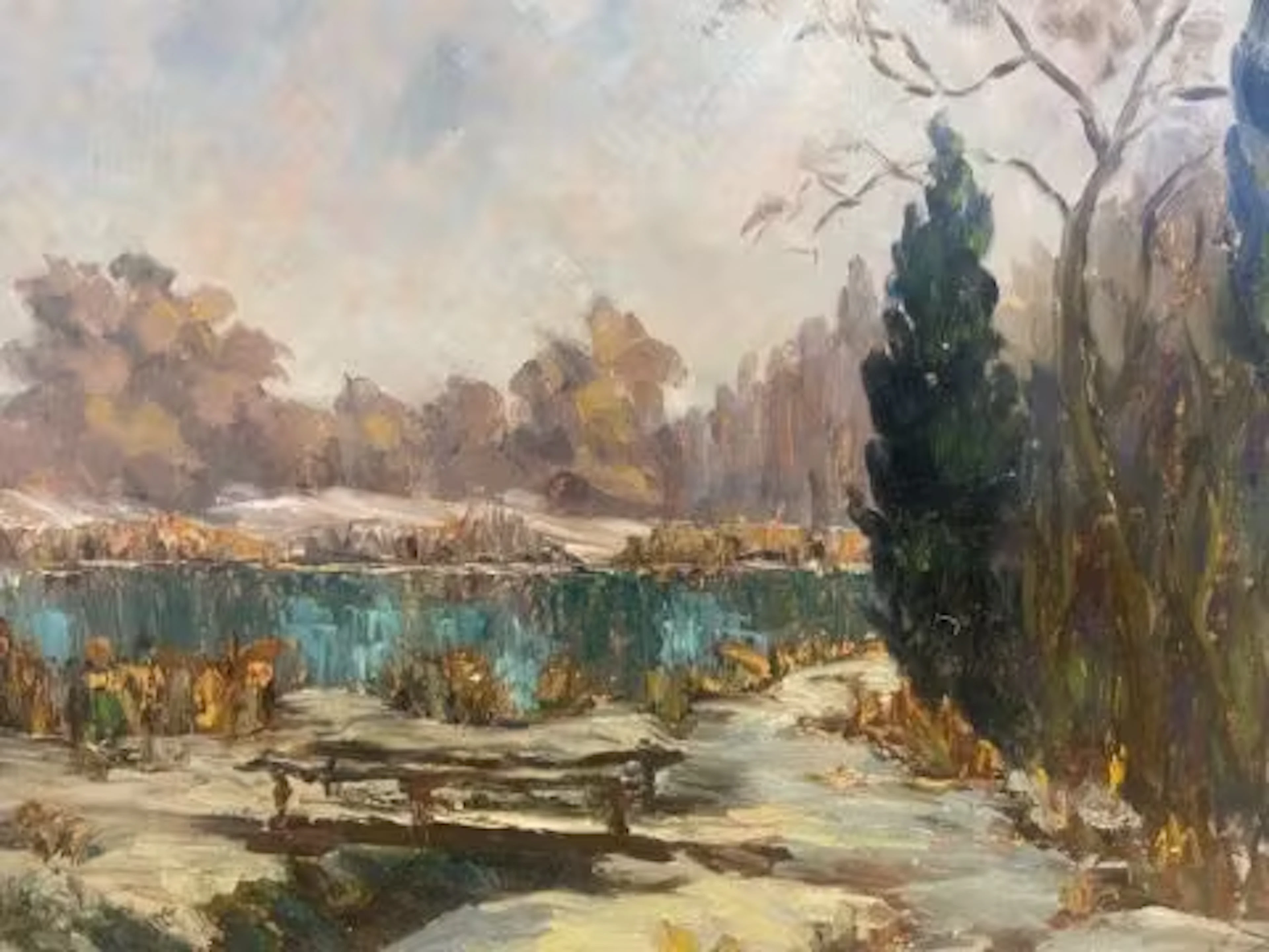 A 20th century French Impressionist oil on board by Charles Benard