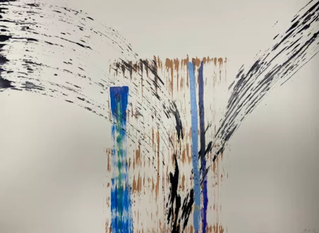 James Adley (1931-2015), a contemporary abstract mixed media painting