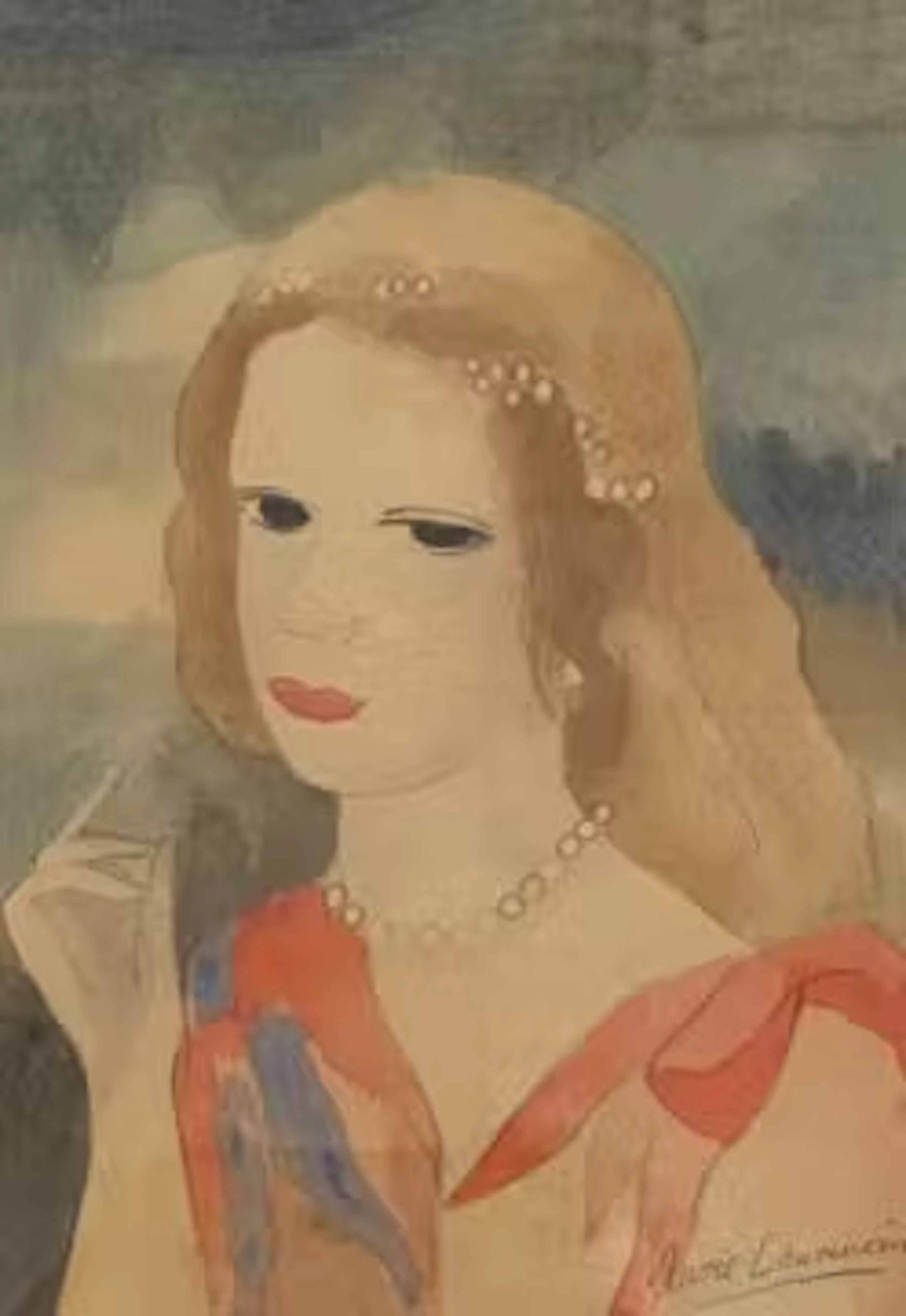 After Marie Laurencin (1883-1956), an early 20th century watercolour