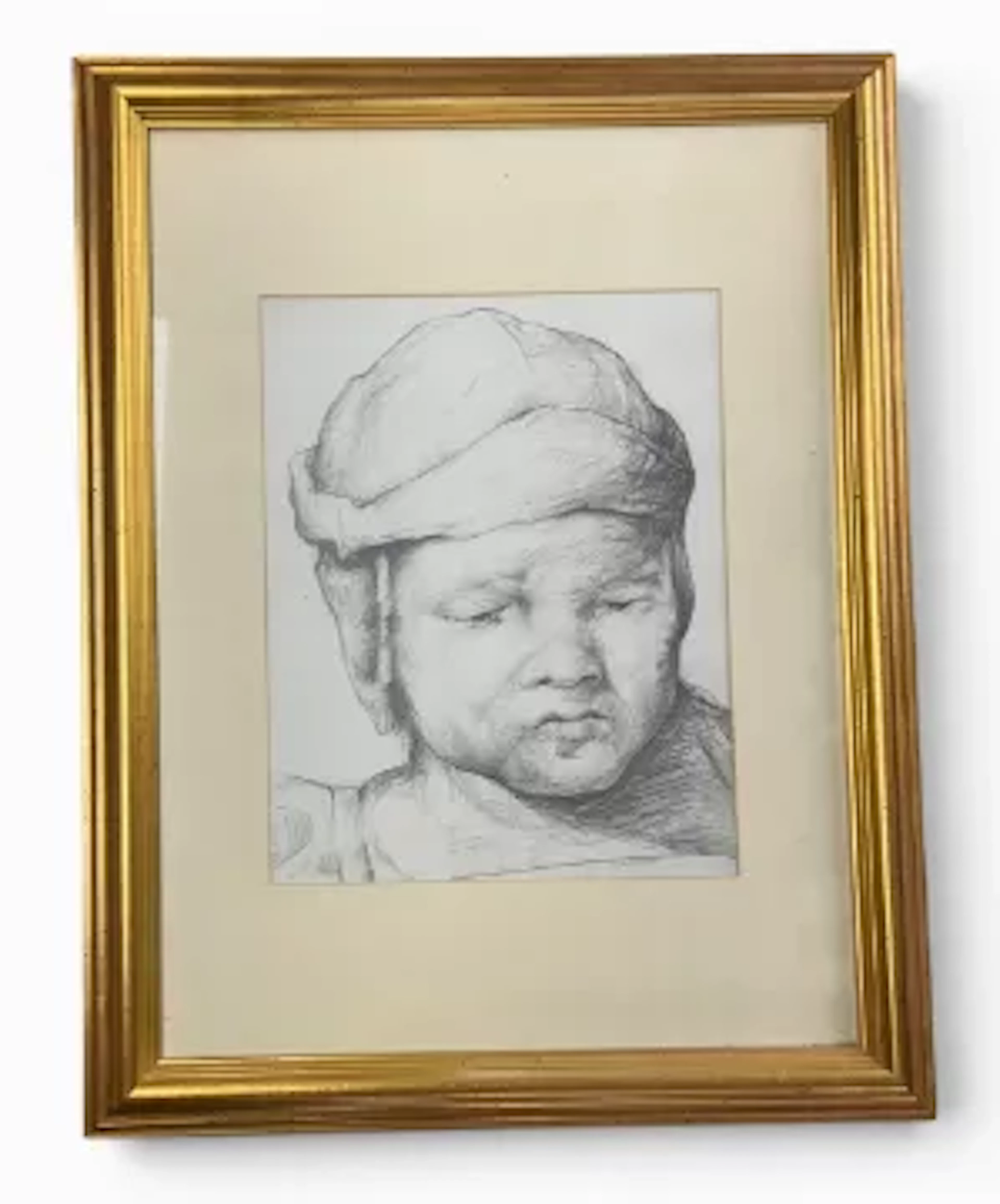 After Jean Siméon Chardin (1699-1779), a pencil portrait on paper