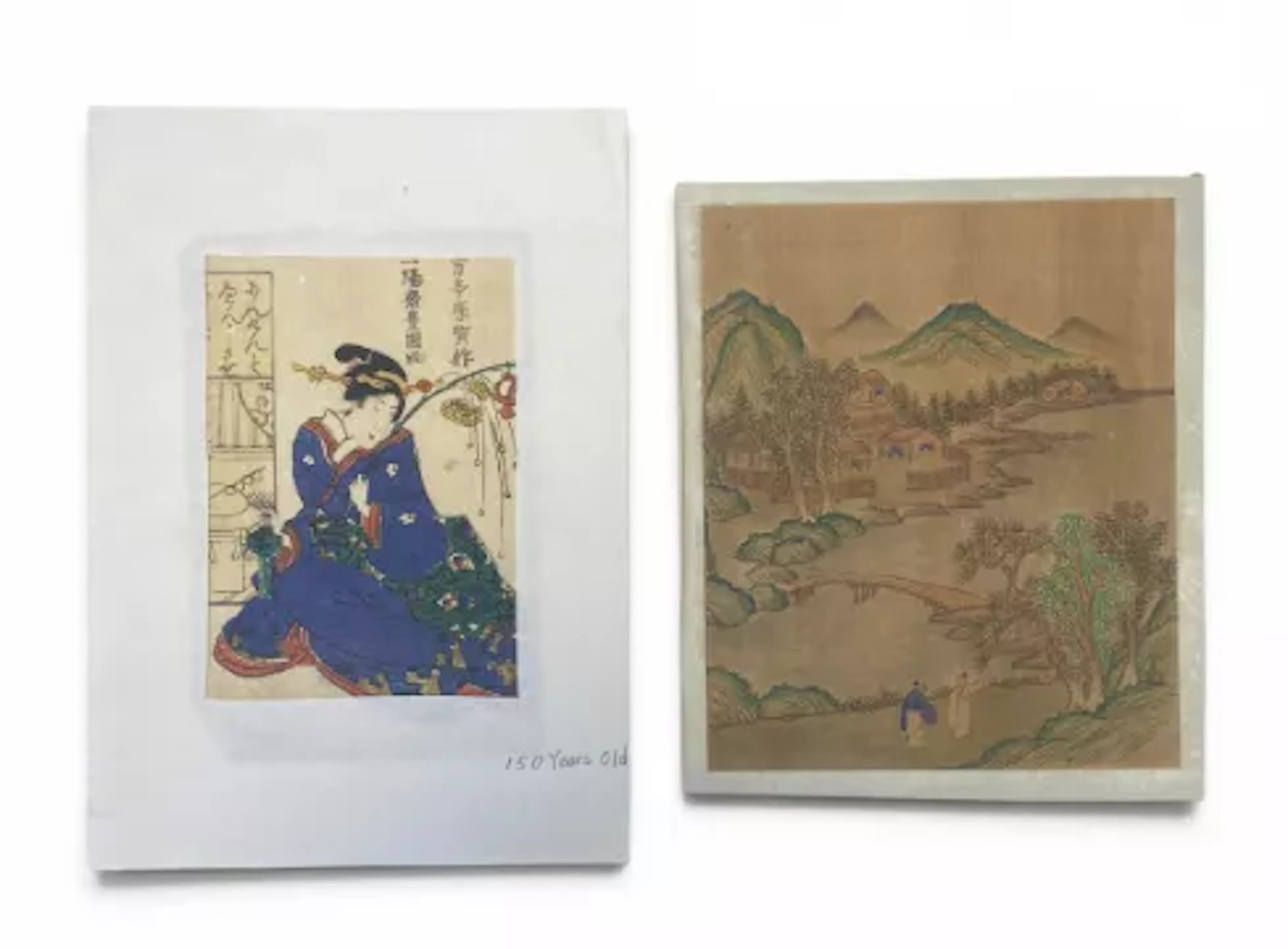 A 19th century Japanese Edo period Ukiyo-e woodblock bijin-ga portrait