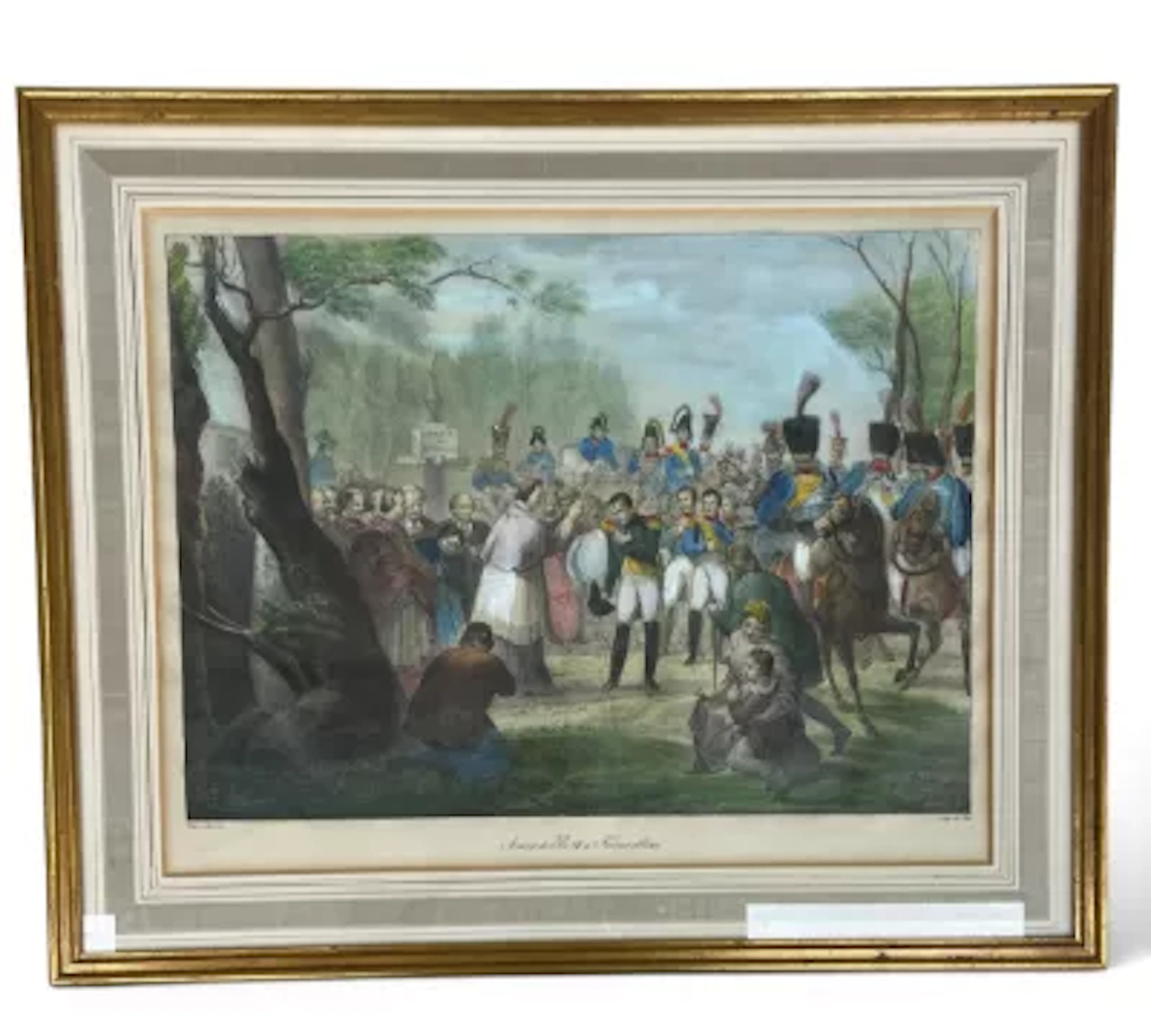 Charles Motte (1785-1836), two 19th century hand coloured lithographs