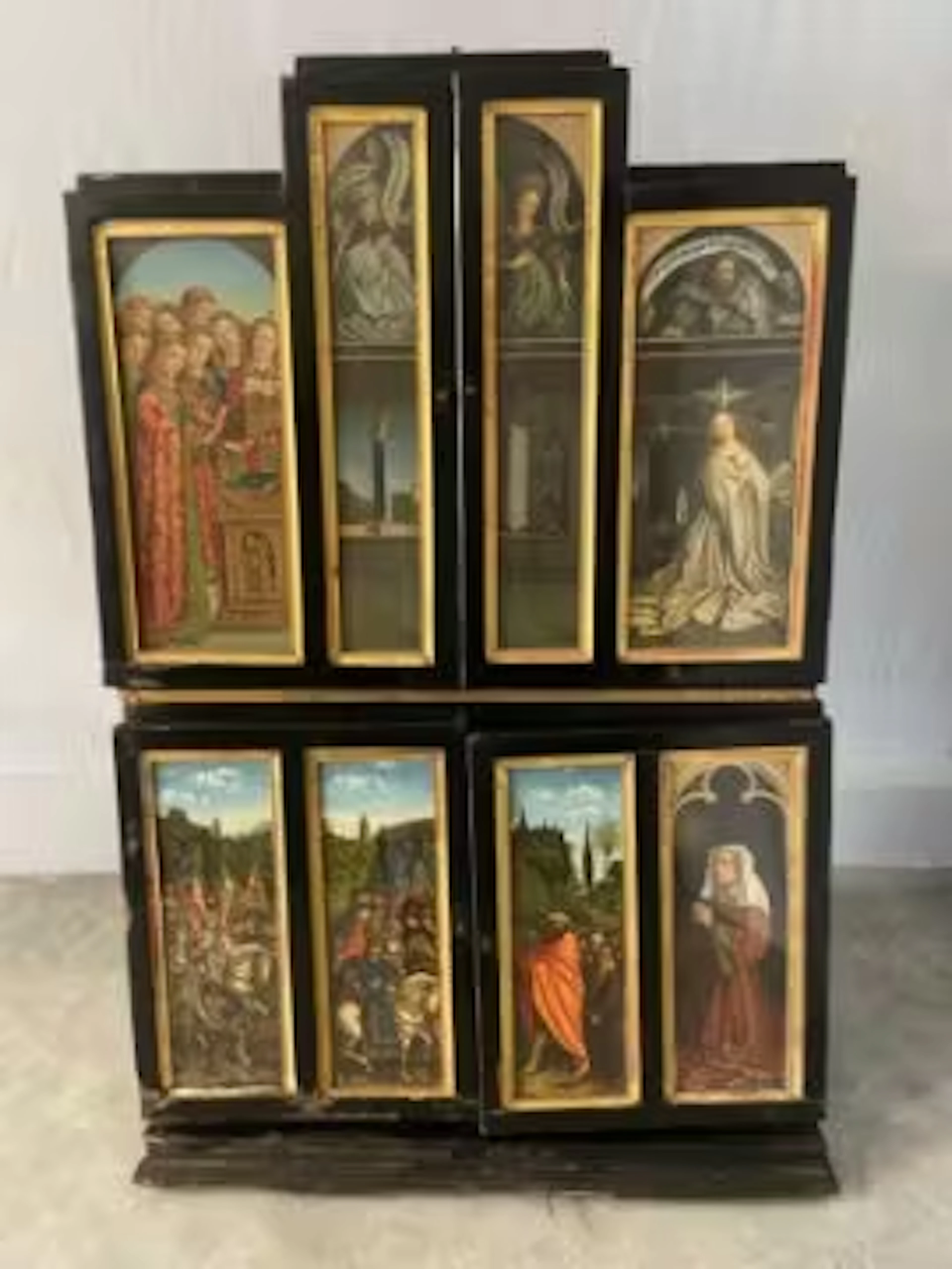 After Jan and Hubert Van Eyck, the Adoration of the Mystic Lamb, homage