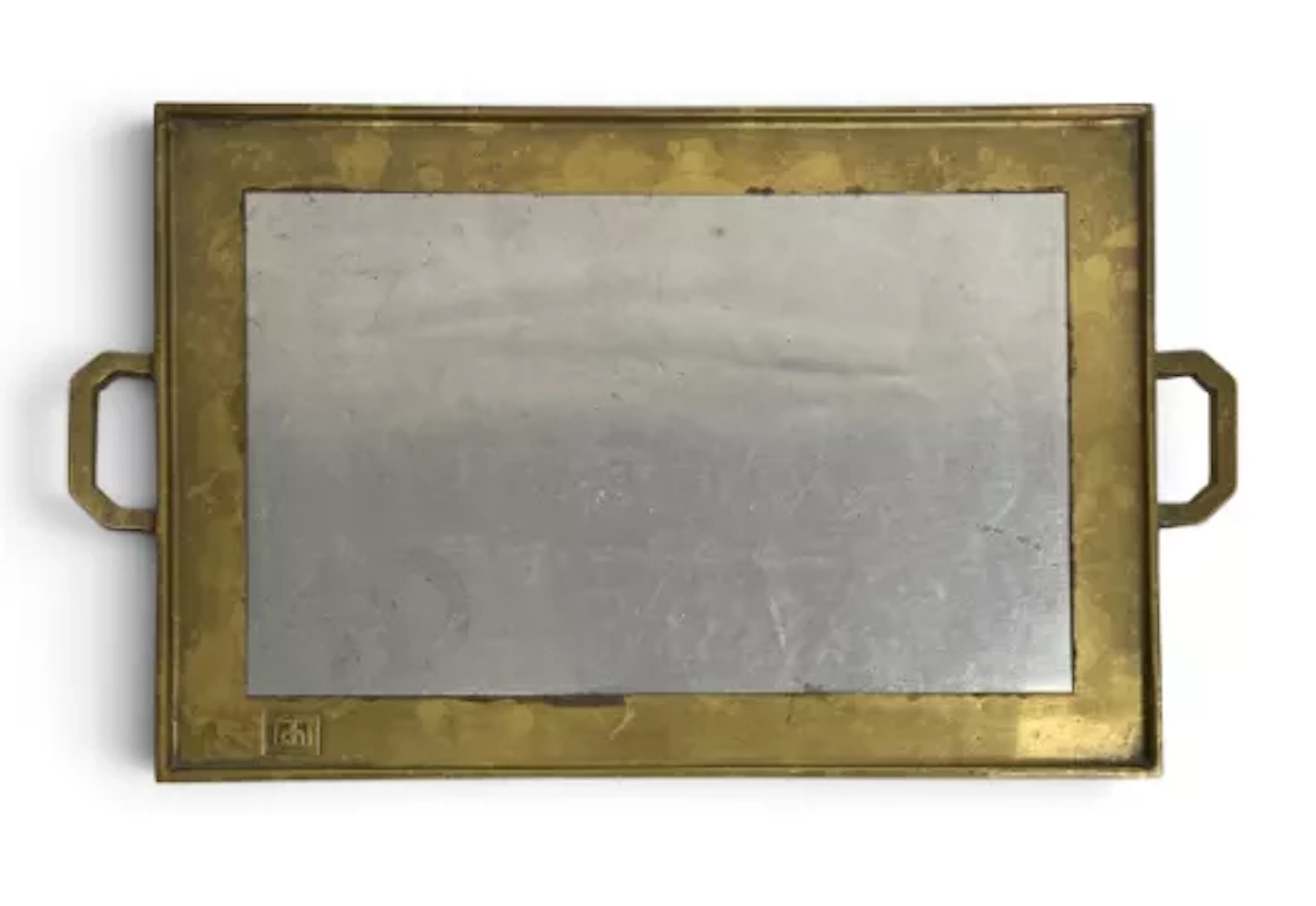 David Marshall (b.1942), a mid century Brutalist brass and aluminium