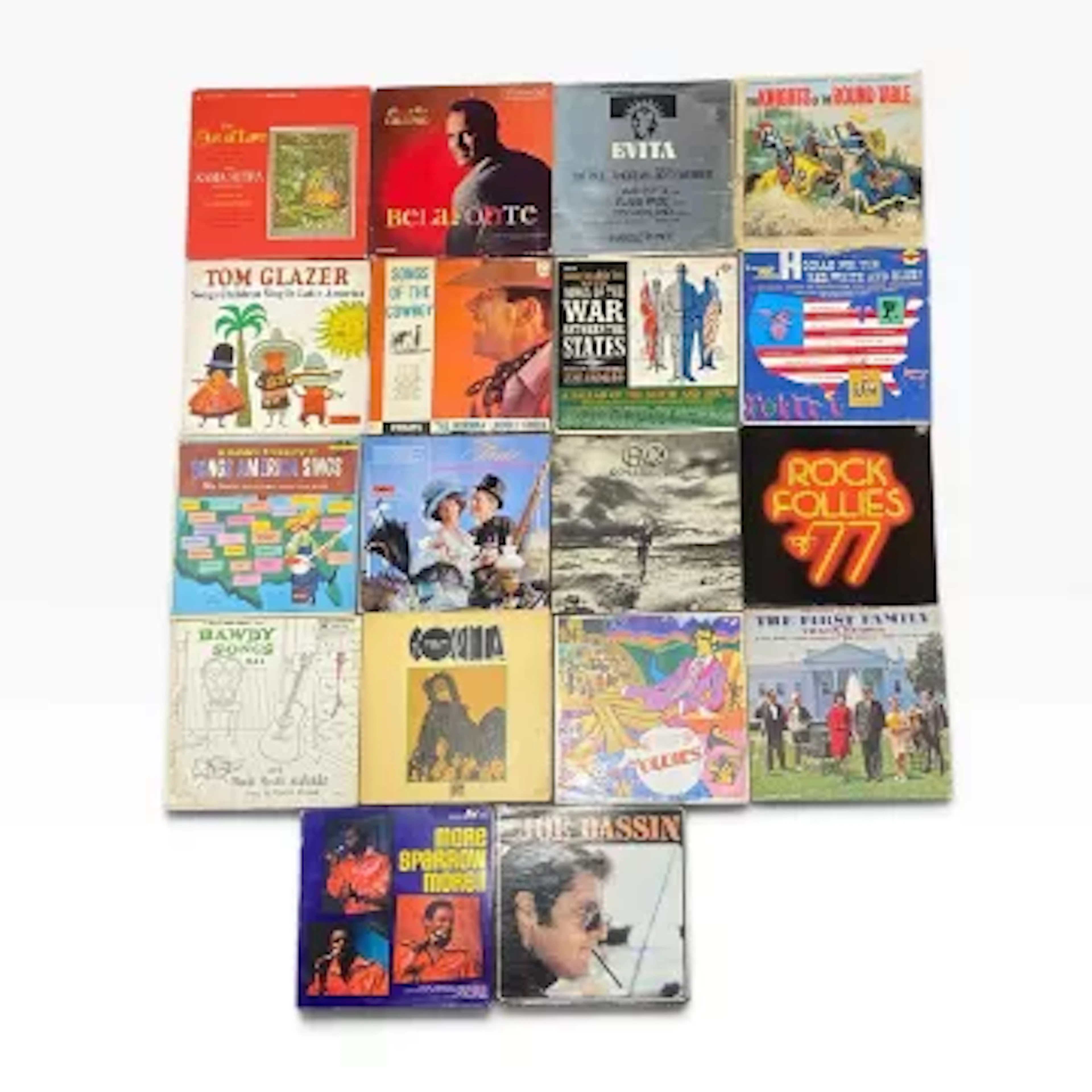 A collection of eighteen vintage vinyl LP records to include Gorilla