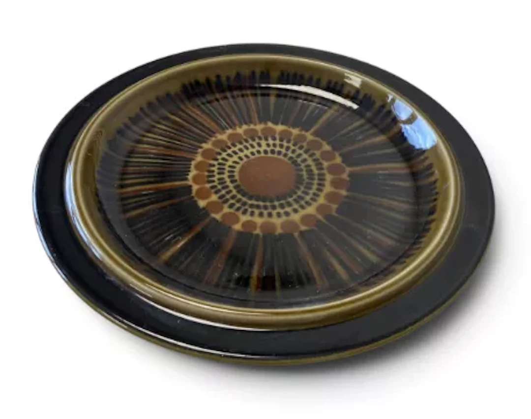 Gunvor Olin-Gronqvist (1928-2005), Kosmos Finland, art pottery charger