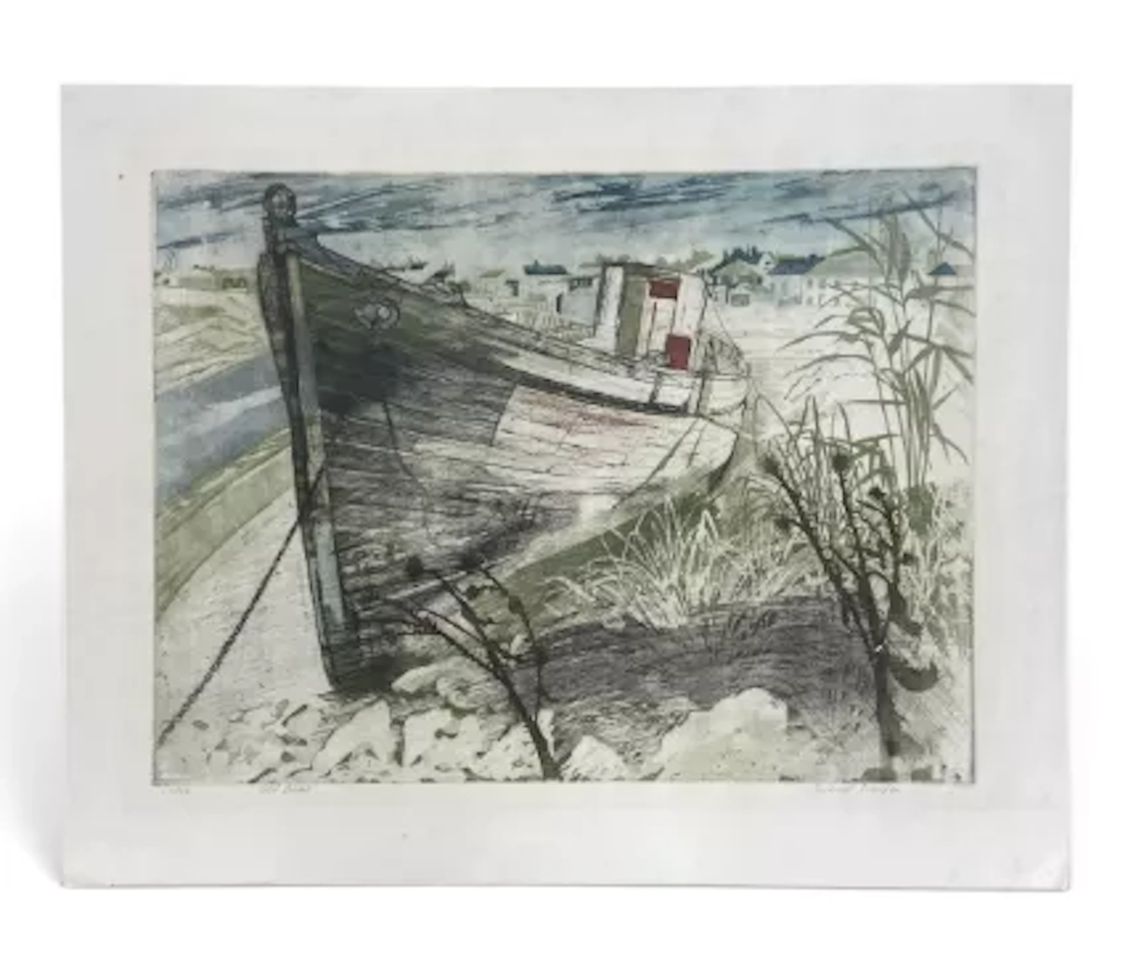 Richard Bawden (1936-2024), a signed limited edition etching: Old