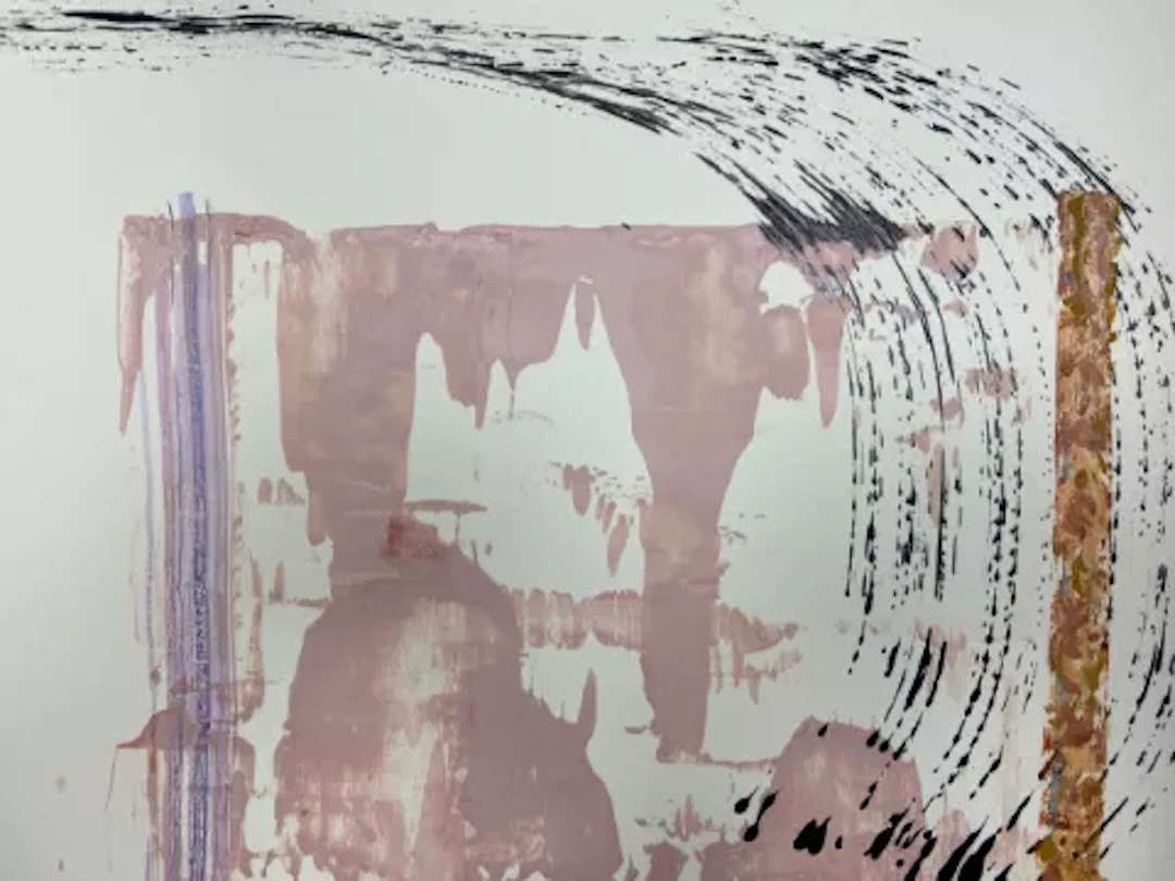 James Adley (1931-2015), a contemporary abstract mixed media painting