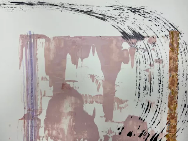 James Adley (1931-2015), a contemporary abstract mixed media painting