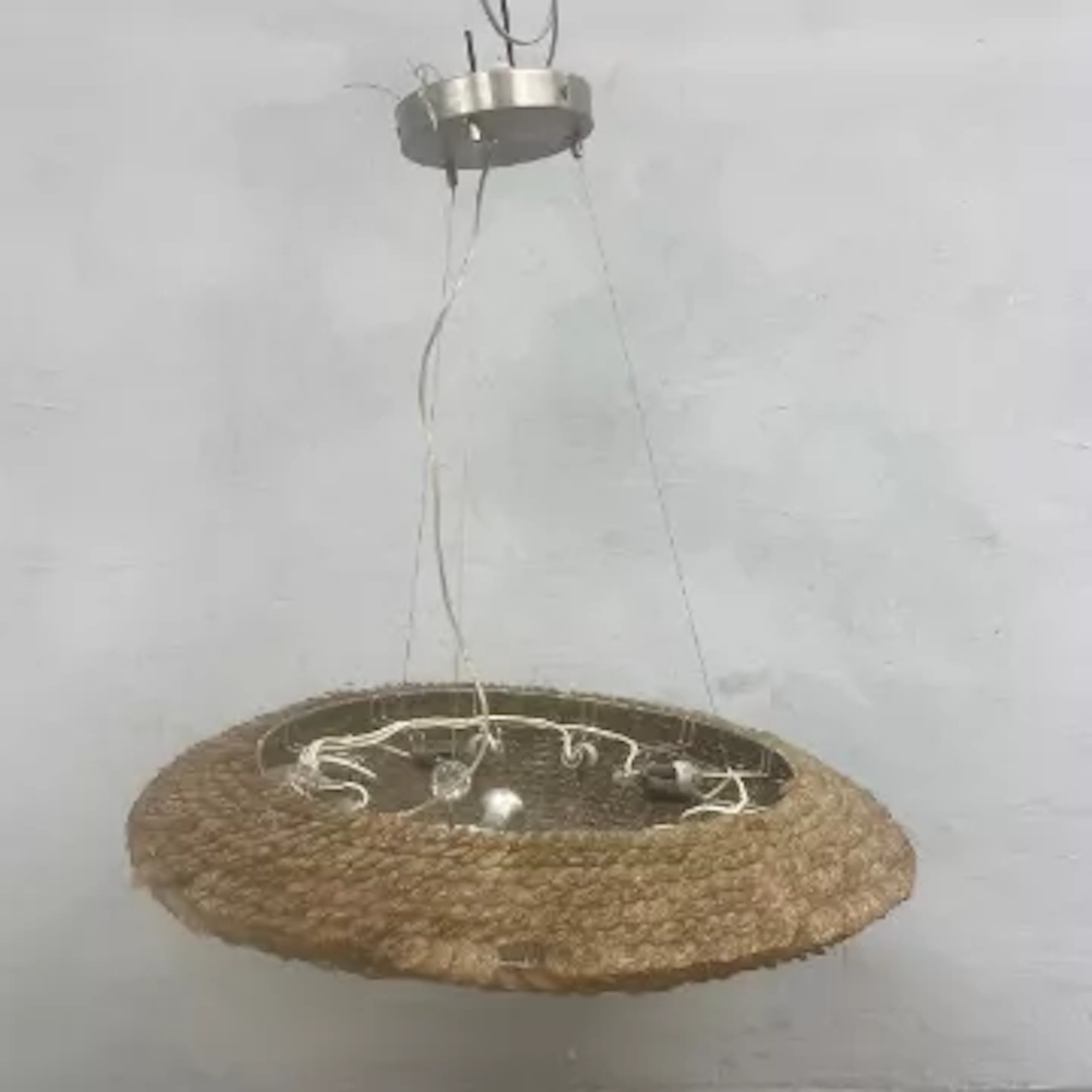 A vintage 'Tumulus' pendant or suspension chandelier of elliptical