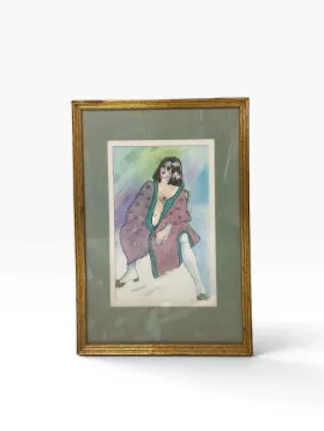 Carole Steyn (b.1938), a contemporary mixed media pastel and sequin