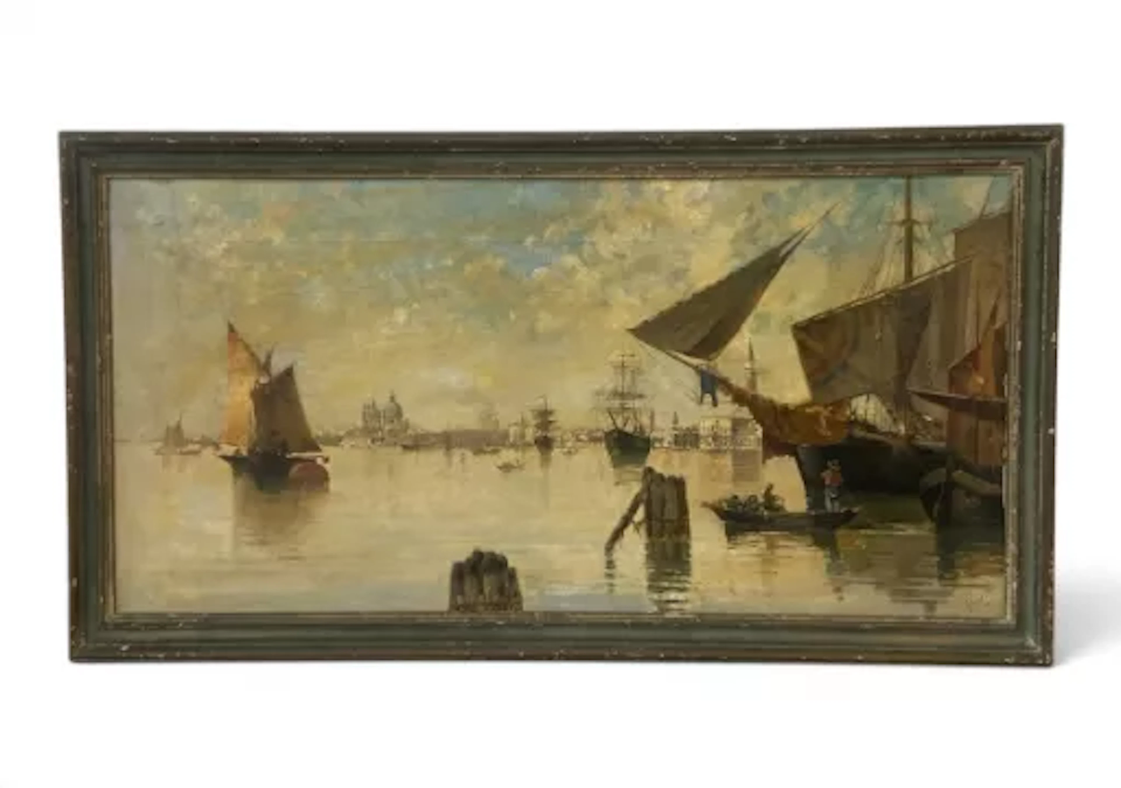 Bernardo Hay (1864-1931), a late 19th century oil on canvas landscape of Venice
