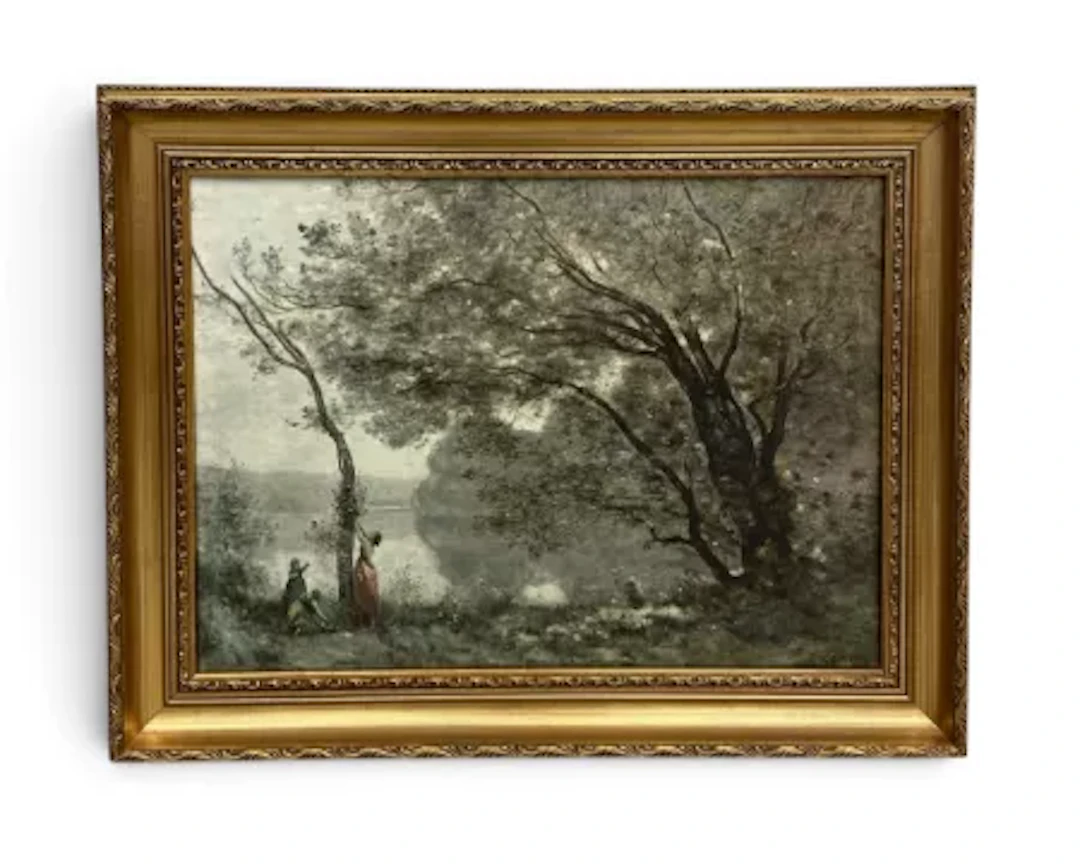 A framed lithograph after Corot, Camille Jean-Baptiste (1796-1875)