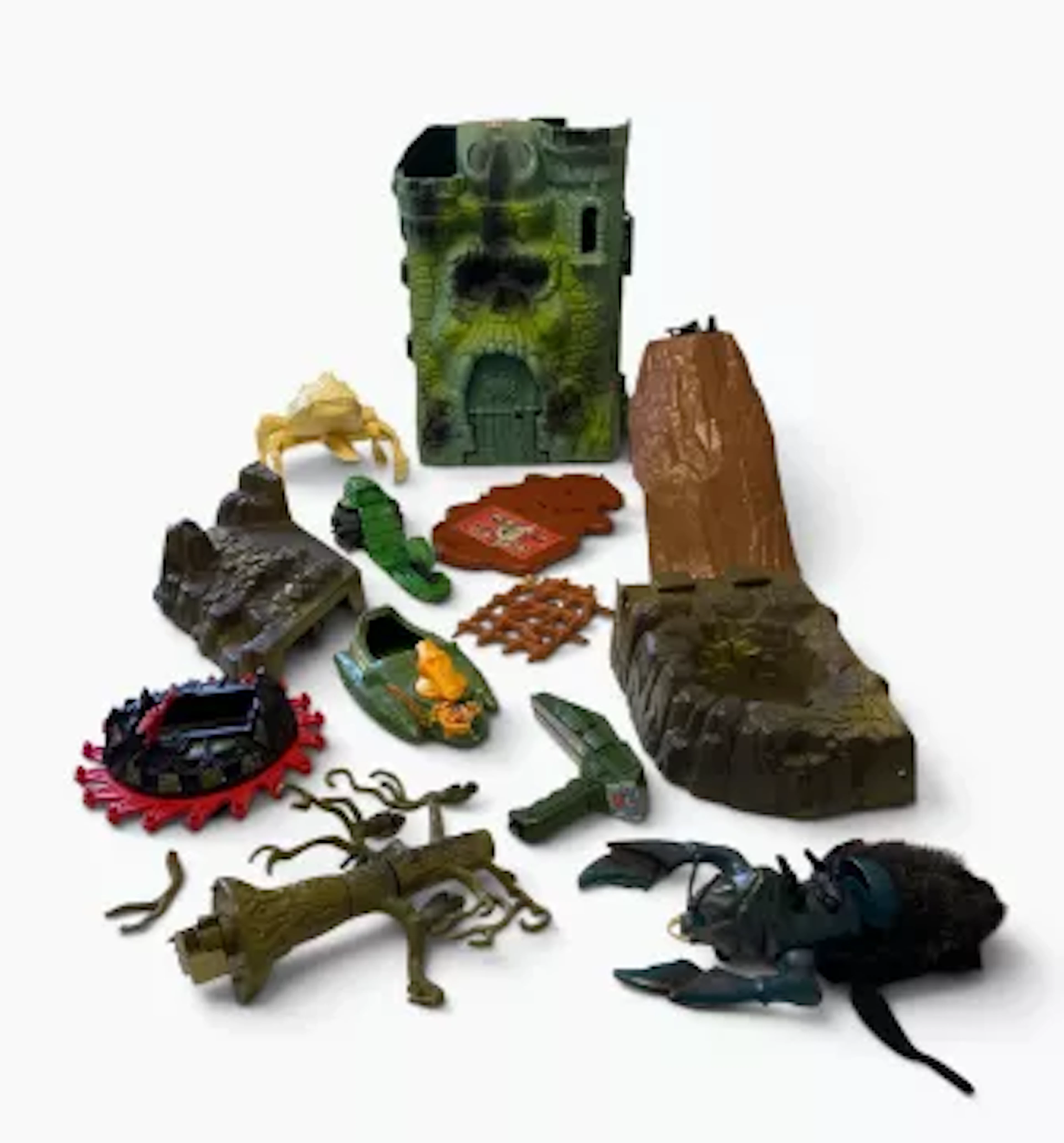 A collection of 1980's Mattel Masters of the Universe toys, including