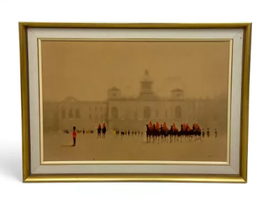 A framed Anthony Klitz print, London Tradition with gallery label