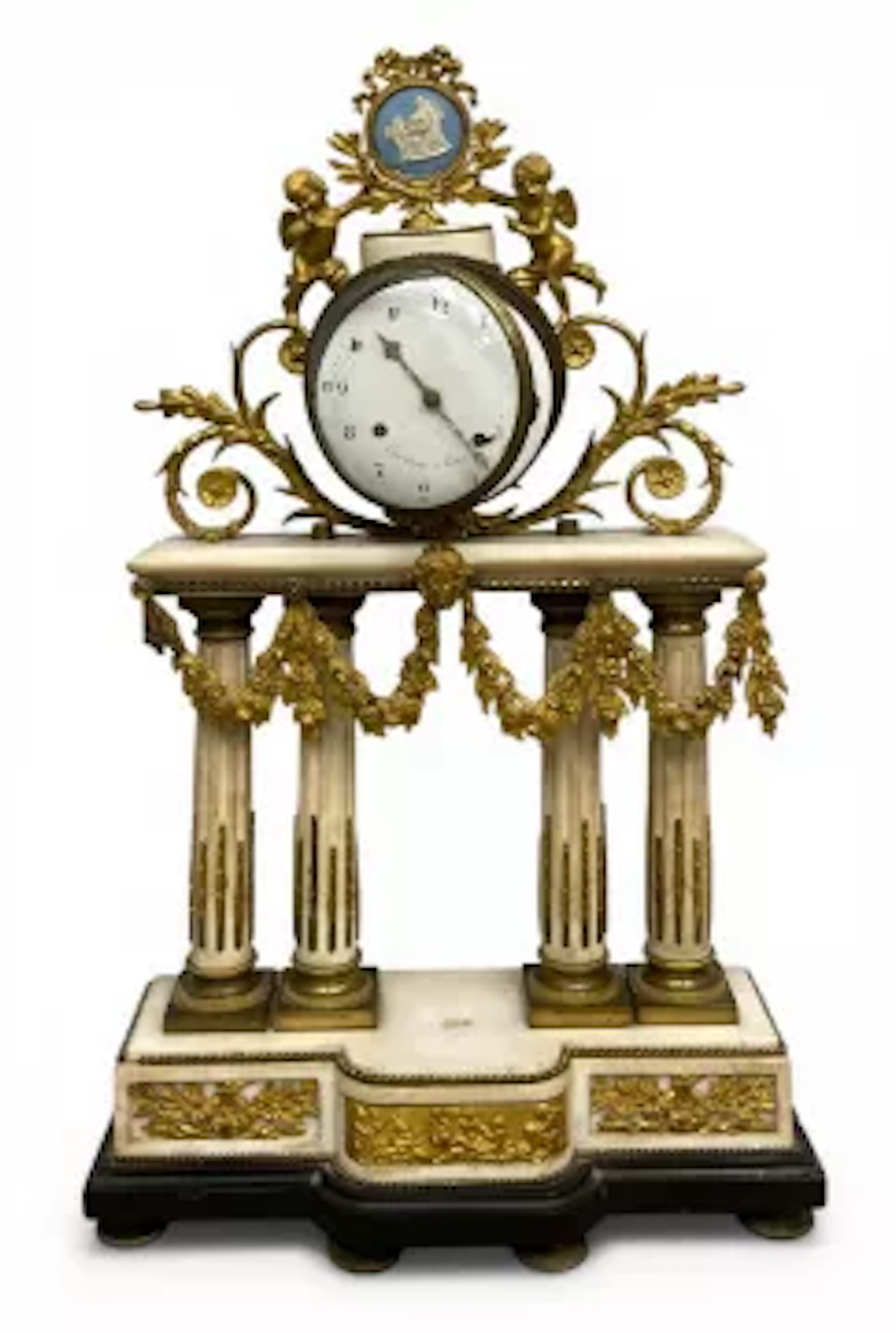 A large possibly 18th century French Neoclassical style ormolu and
