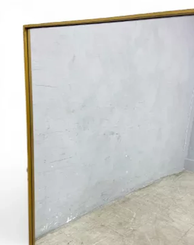 A large contemporary William Wood dressing or wall mirror in gilt