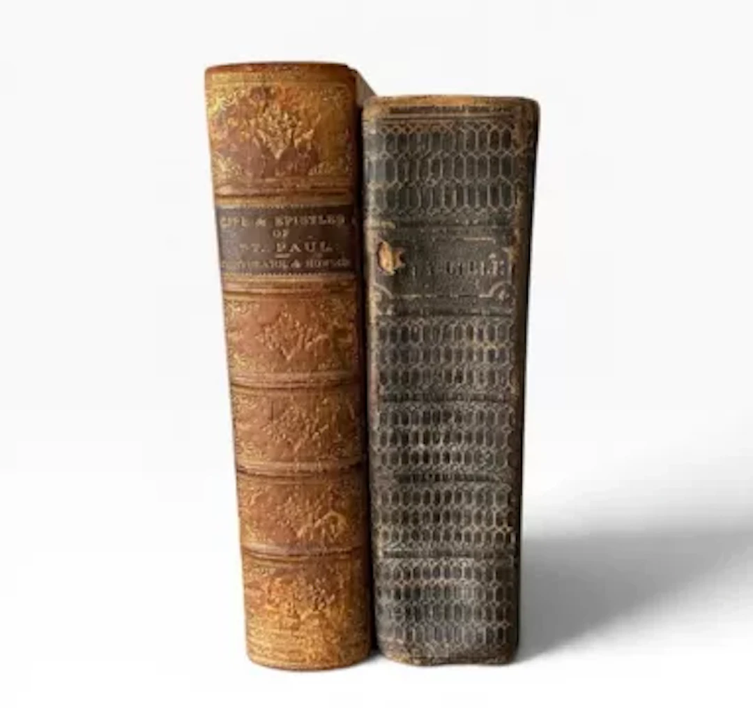 A 19th century Holy Bible, 1833, tooled leather