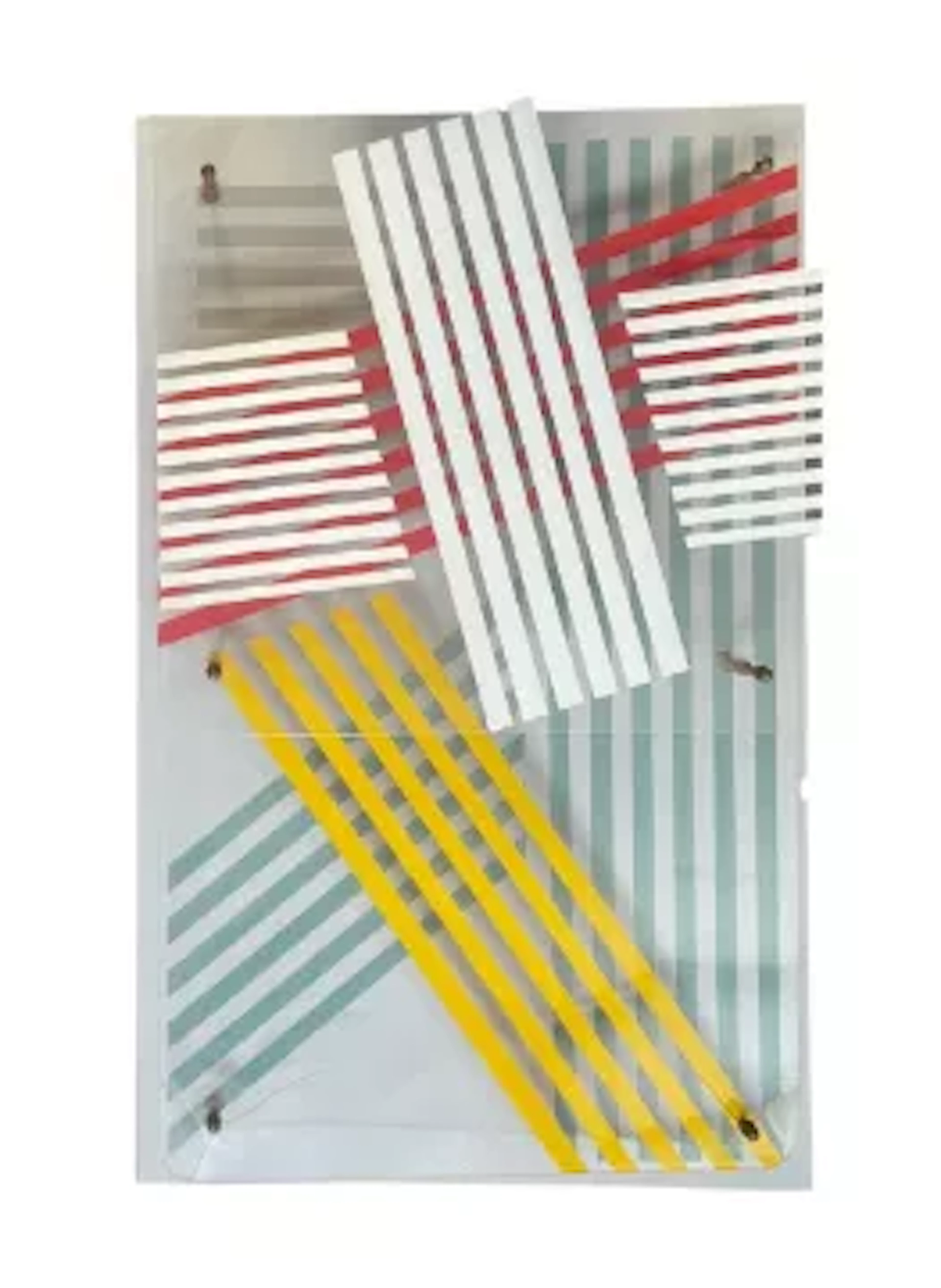 After Jesus Rafael Soto (1923-2005), hand painted sculptural plexiglass