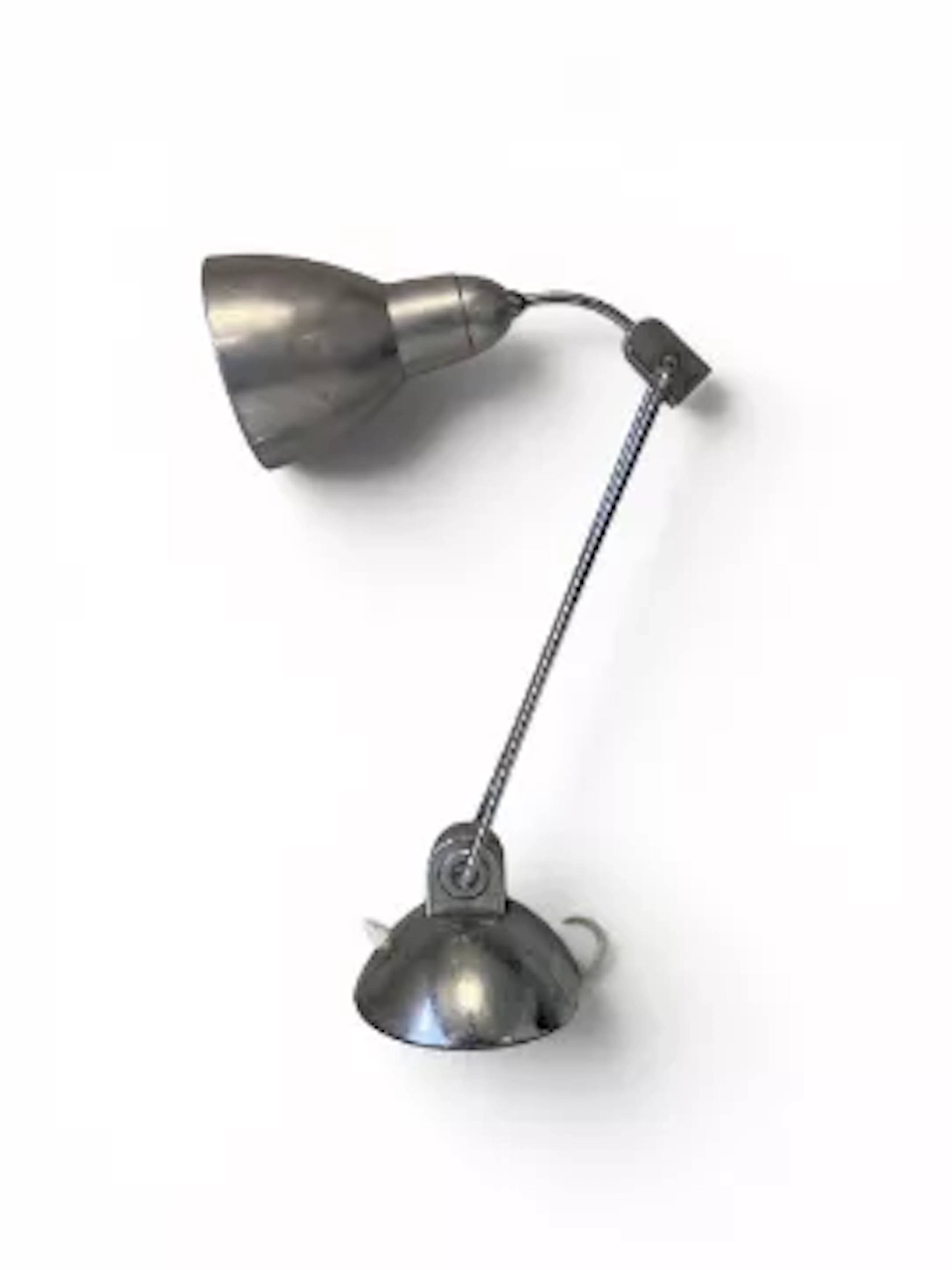 An early to mid-century French Anglepoise style articulated desk lamp