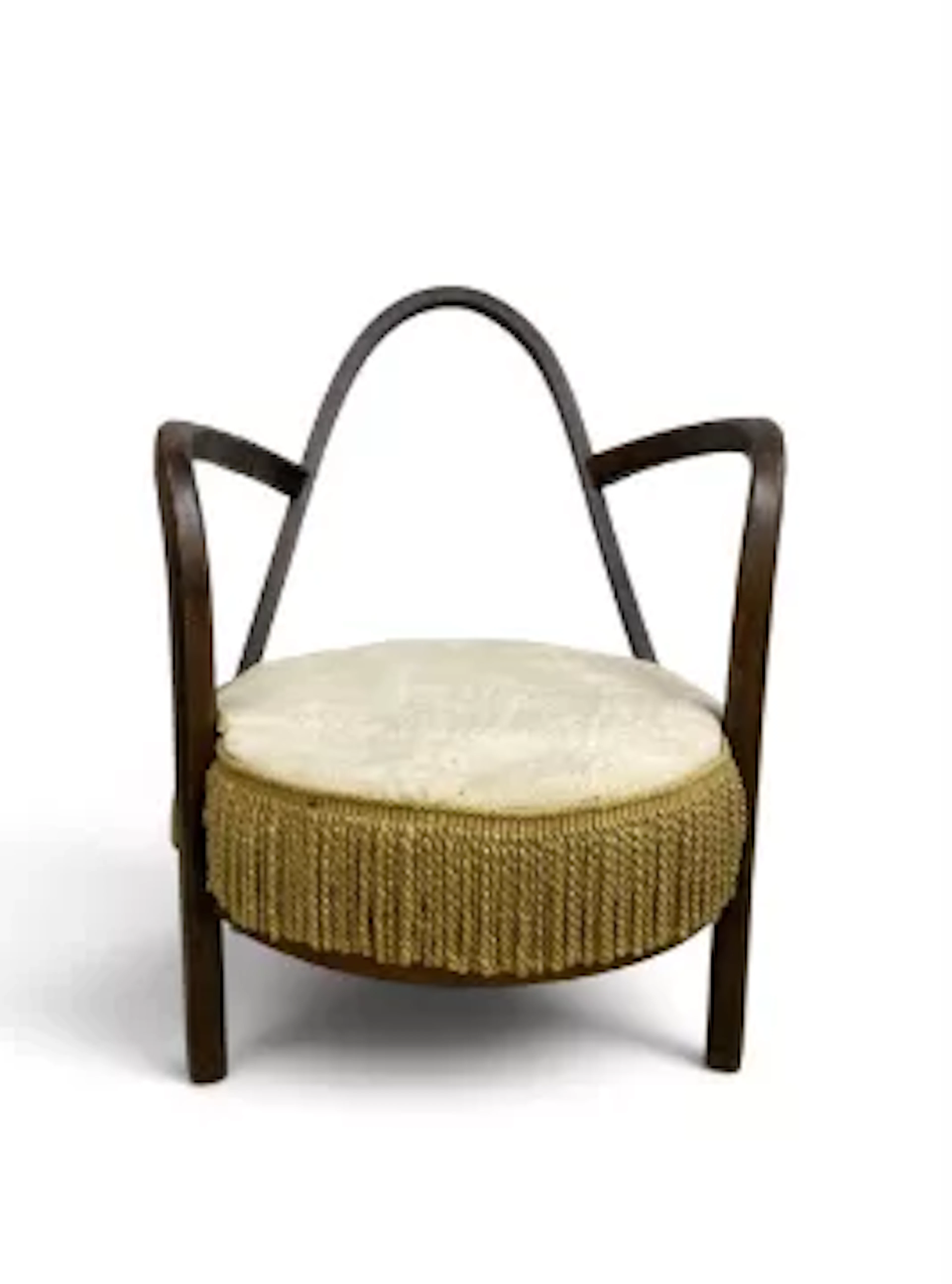 A vintage French bentwood bedroom armchair. H.72 x W.56 x D.50cm