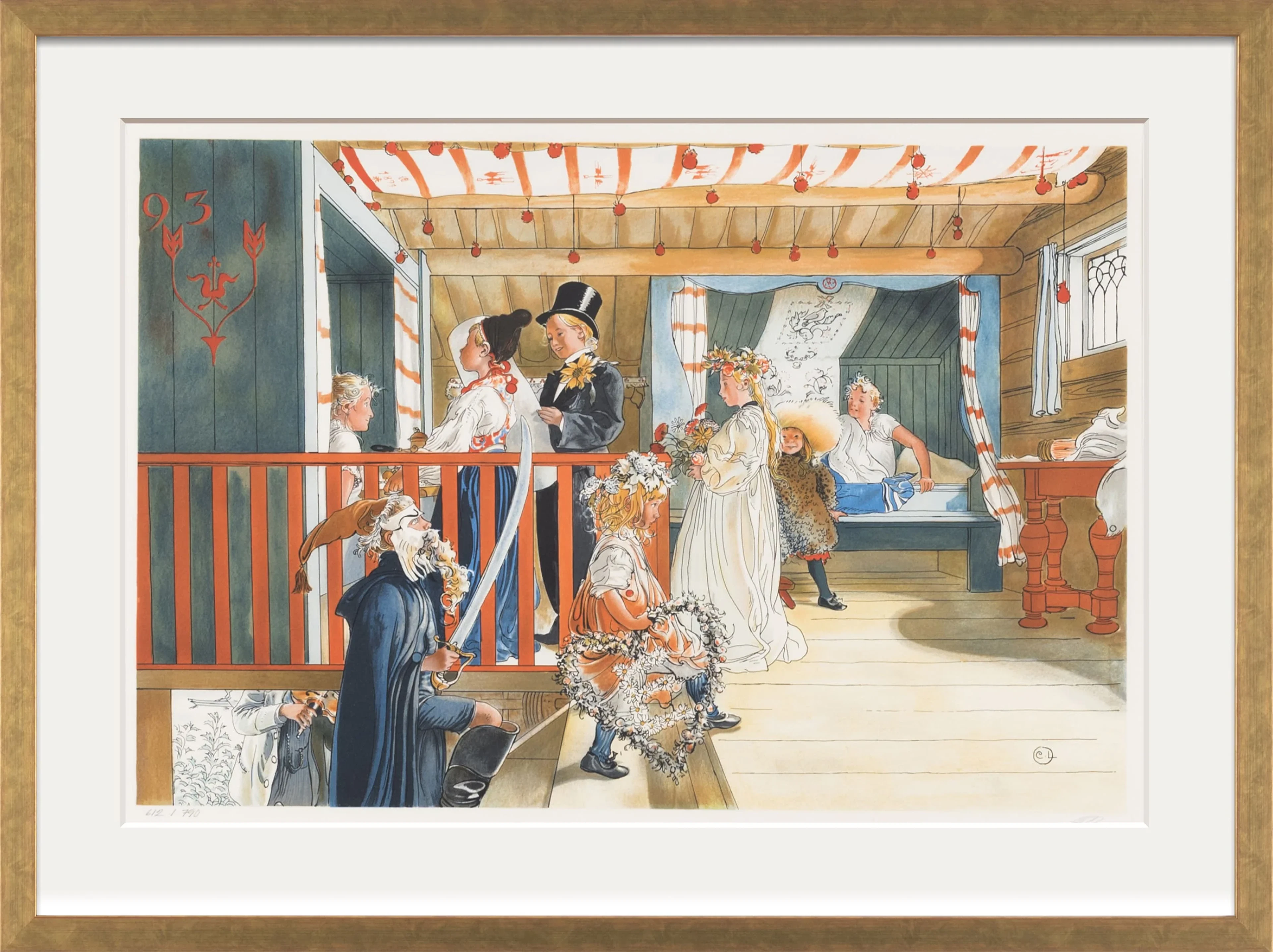 Carl Larsson - Namnsdag på Härberget