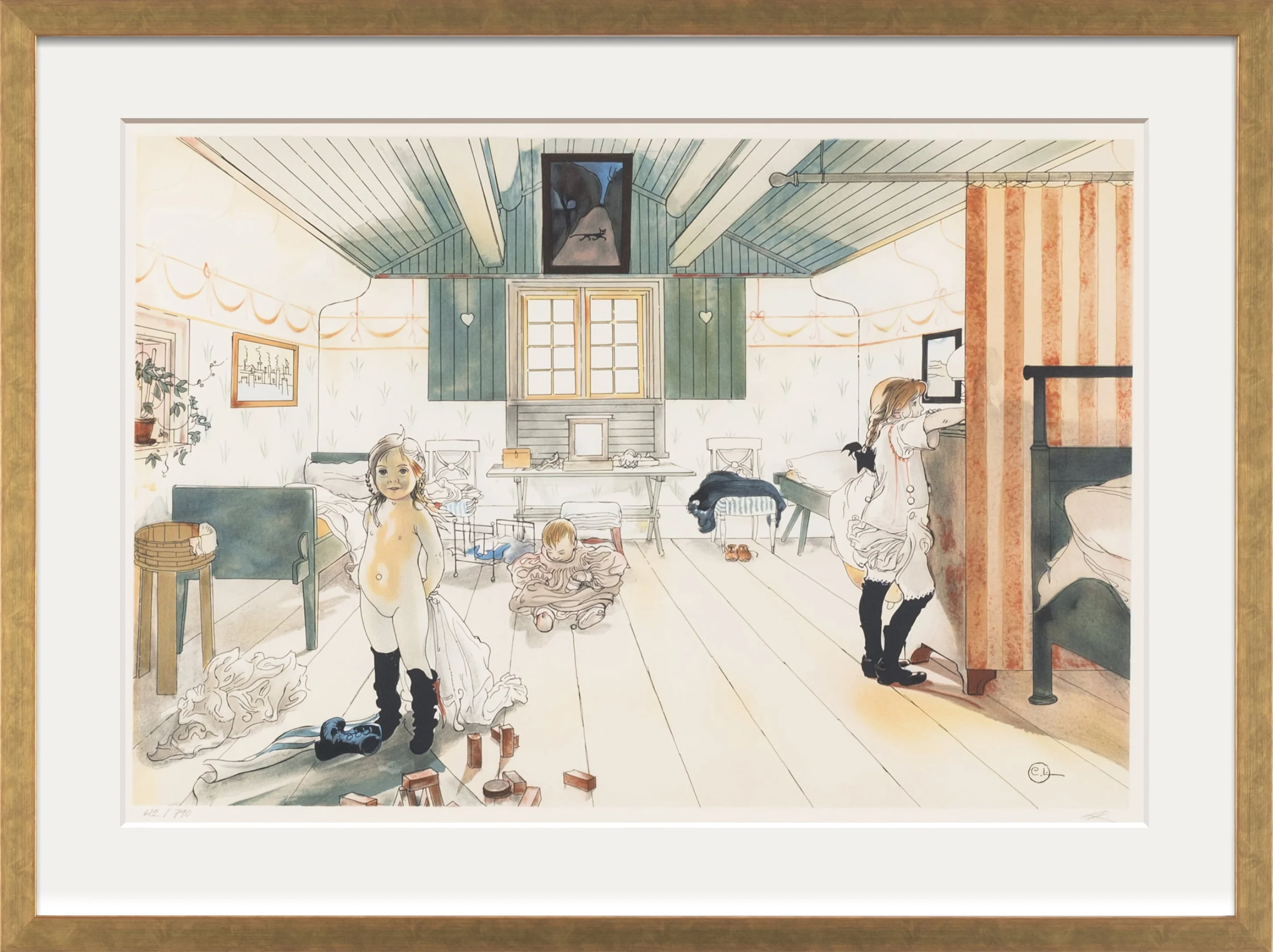 Carl Larsson - Mammas och småflickornas rum