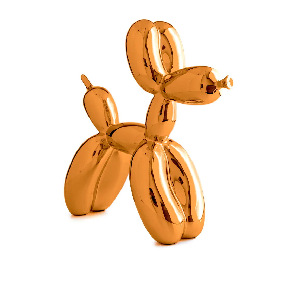 Editions Studio Art - Balloon Dog L (Orange Gold) - Efter Jeff Koons