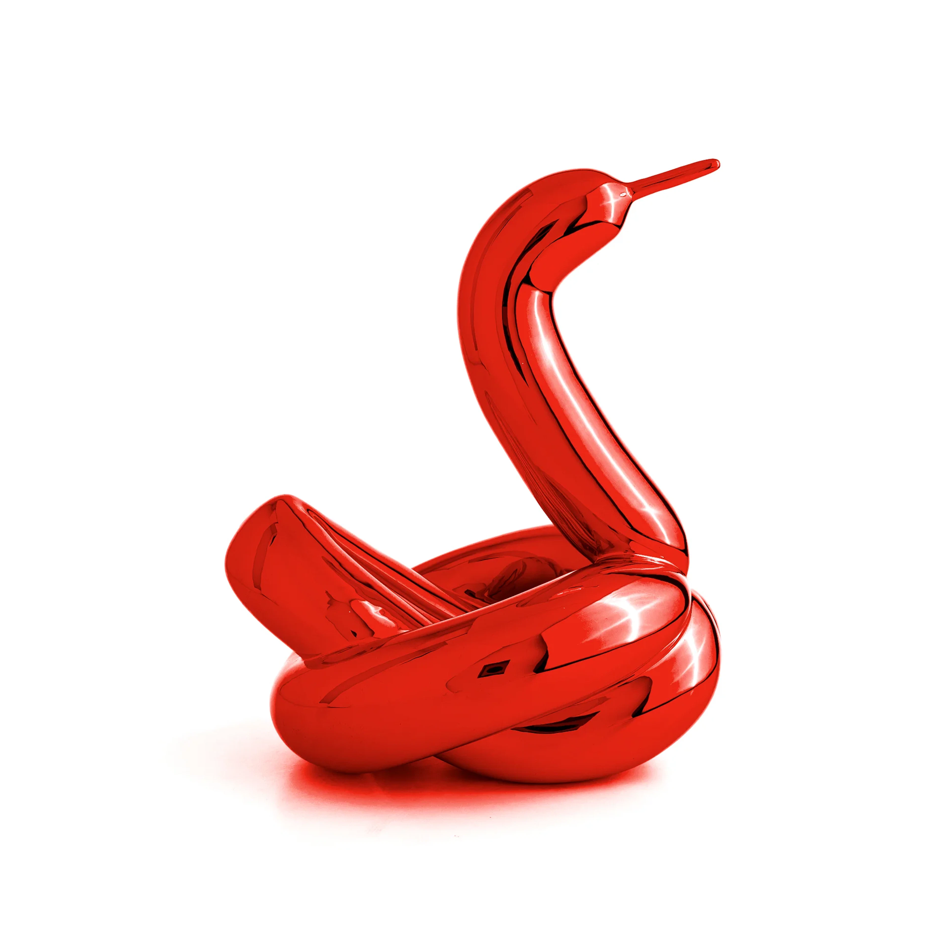 Editions Studio Art - Balloon Swan L (Red) - Efter Jeff Koons