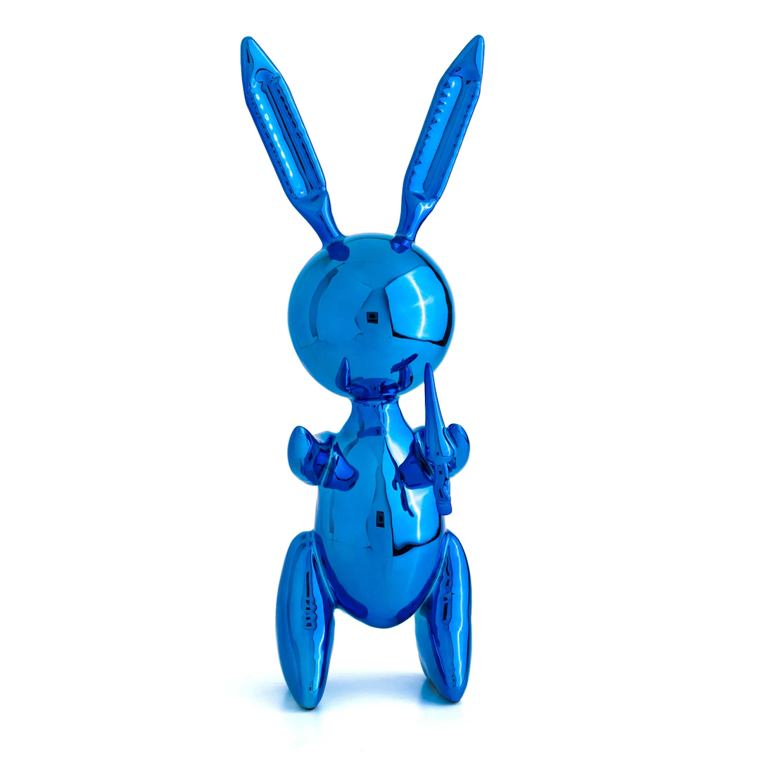 Editions Studio Art - Balloon Rabbit XL (Blue) - Efter Jeff Koons