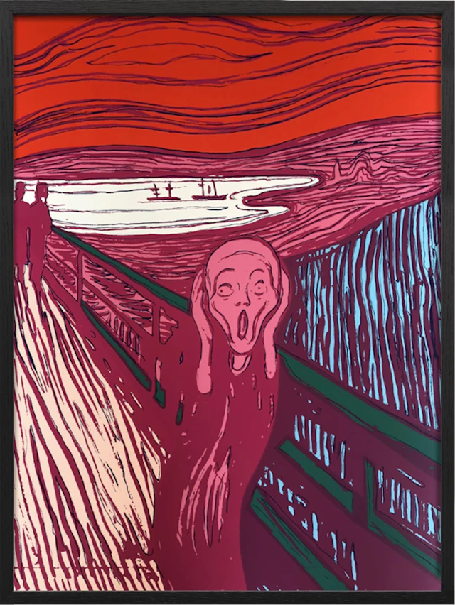 Andy Warhol - Munch's The Scream pink