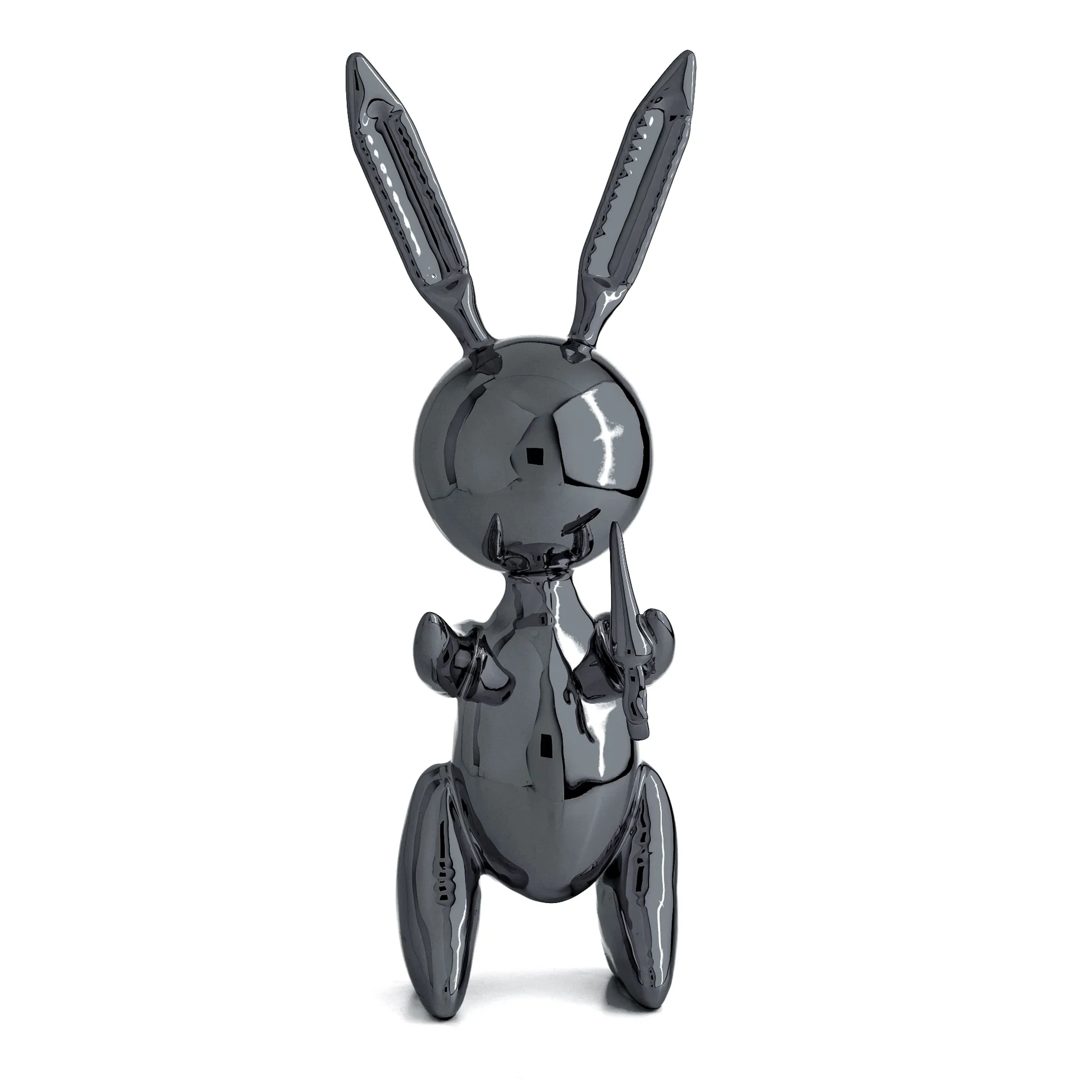 Editions Studio Art - Balloon Rabbit XL (Graphite Black) - Efter Jeff Koons