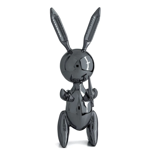 Editions Studio Art - Balloon Rabbit XL (Graphite Black) - Efter Jeff Koons