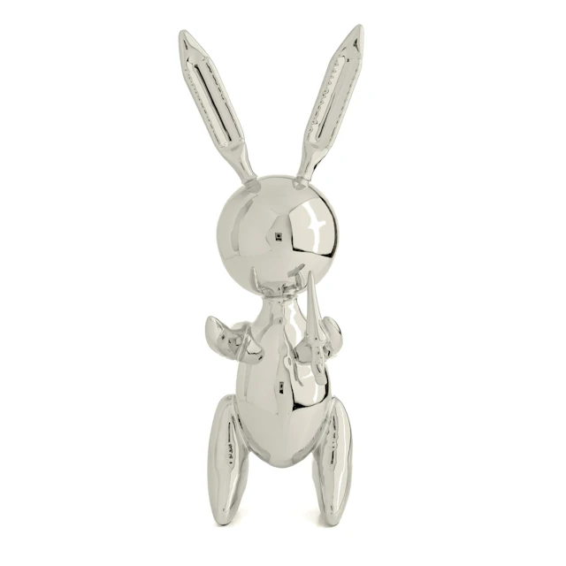 Editions Studio Art - Balloon Rabbit XL (Silver) - Efter Jeff Koons