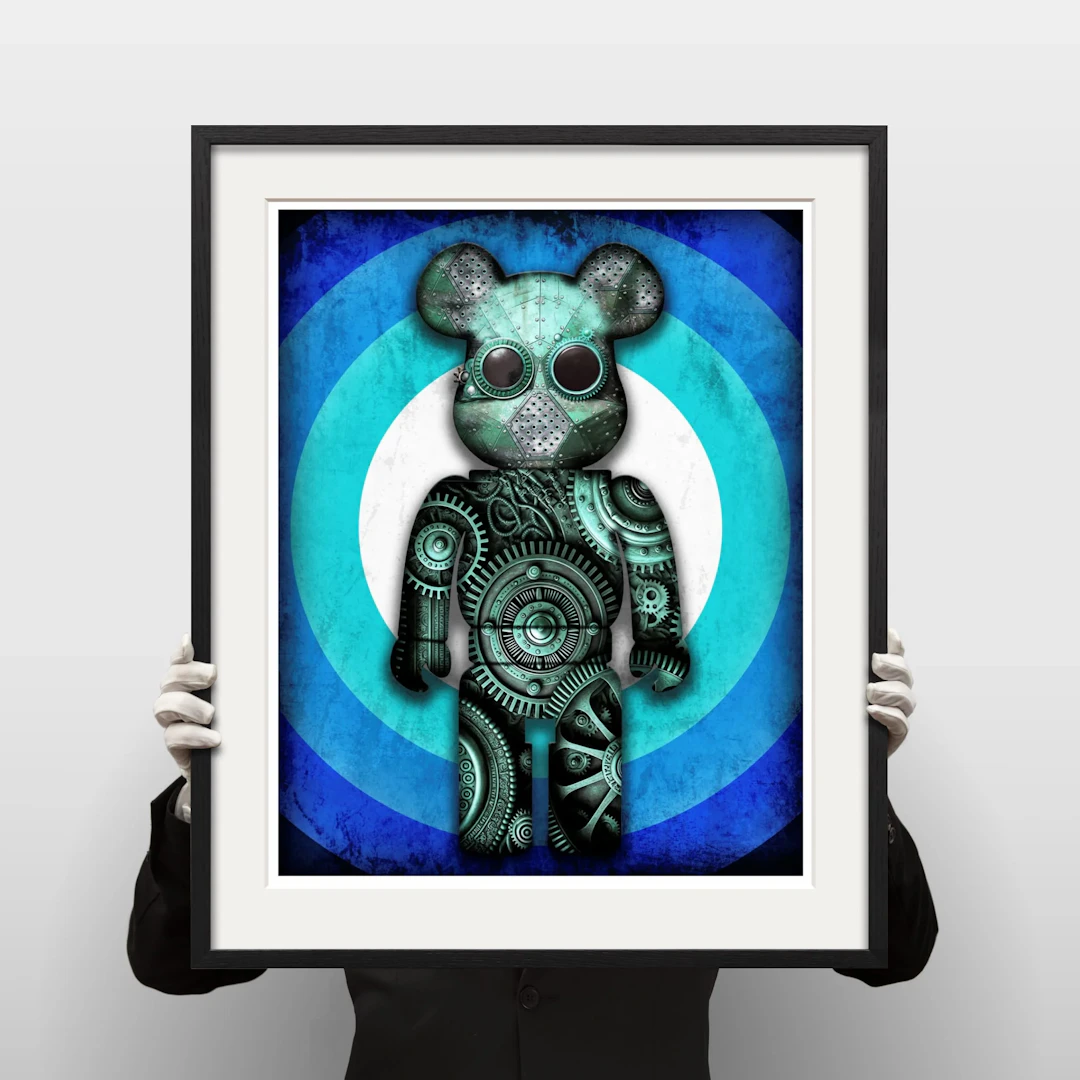 Lars Tunebo - Steampunk Robot Blueish