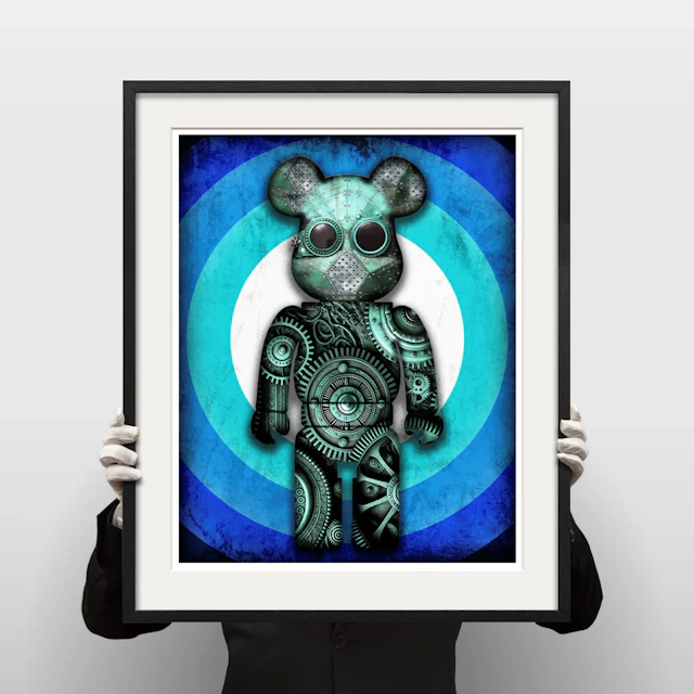 Lars Tunebo - Steampunk Robot Blueish