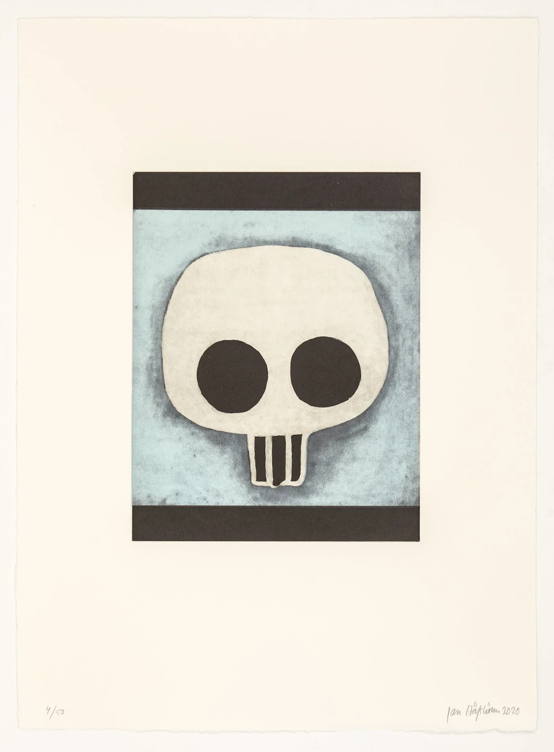 Jan Håfström - Skull (Blue)