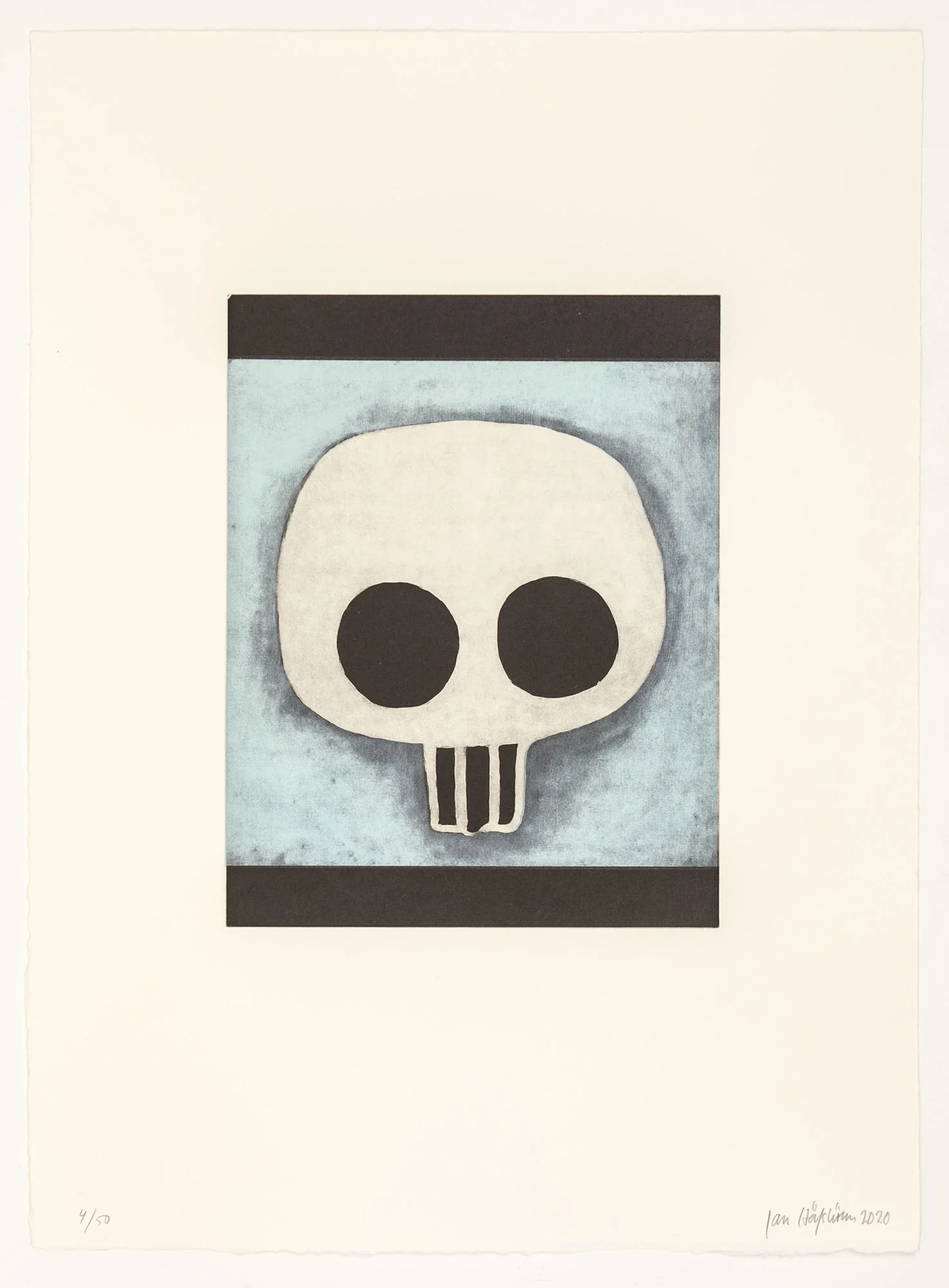 Jan Håfström - Skull (Blue)