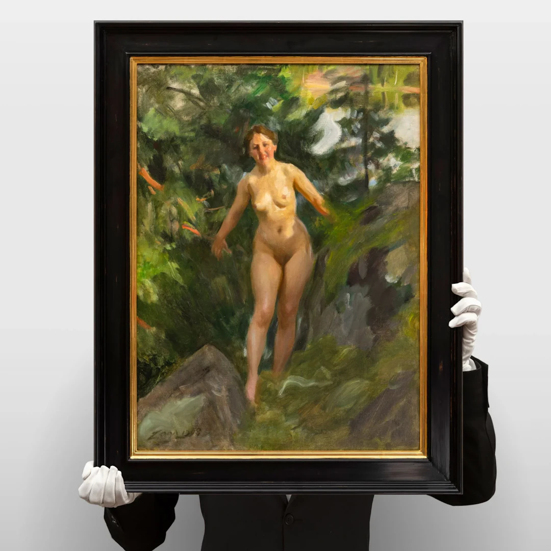 Anders Zorn - Naken i klippig skog
