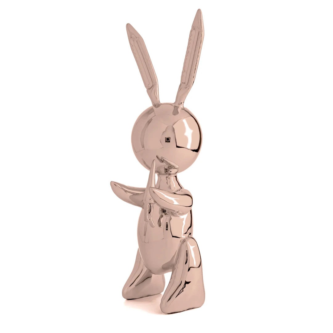 Editions Studio Art - Balloon Rabbit XL (Rosé Gold) - Efter Jeff Koons