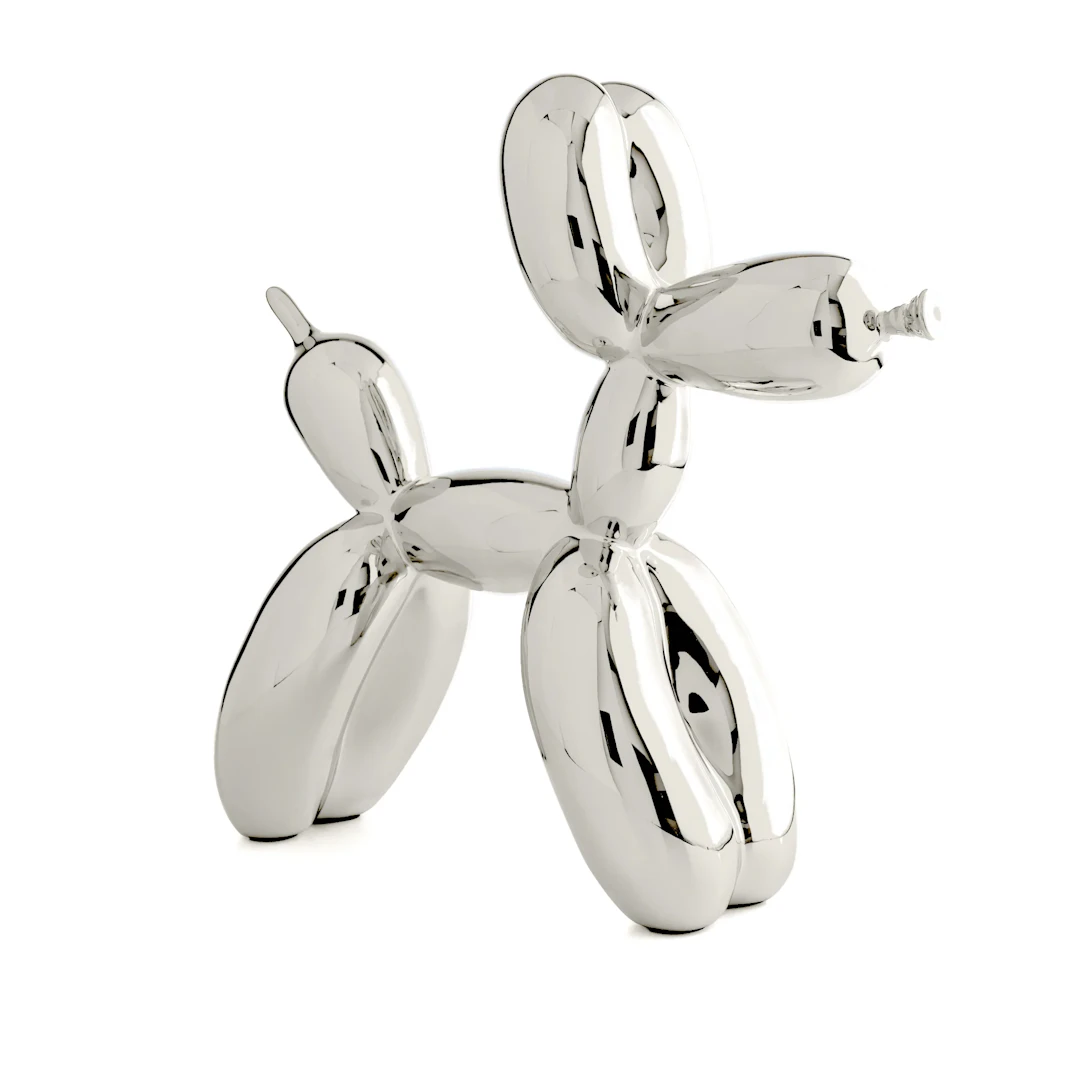 Editions Studio Art - Balloon Dog XXL (Silver) - Efter Jeff Koons