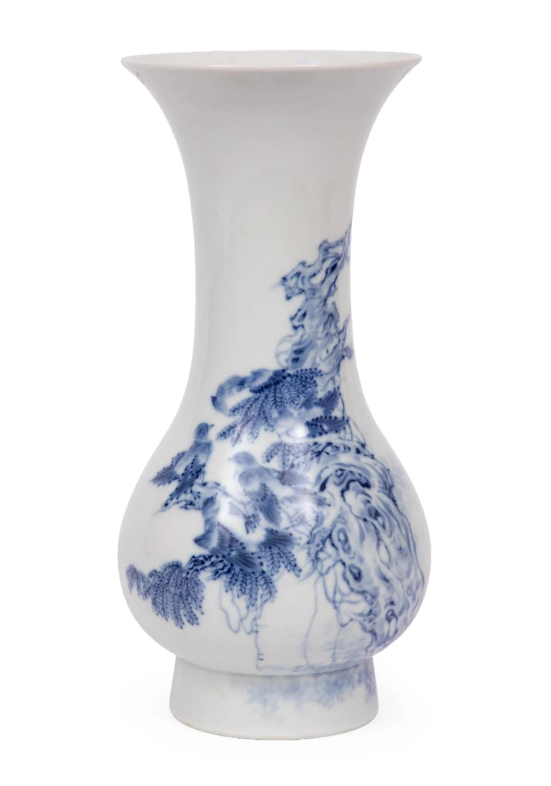 Chinese Wang Bu-Style Blue and White Porcelain Vase
