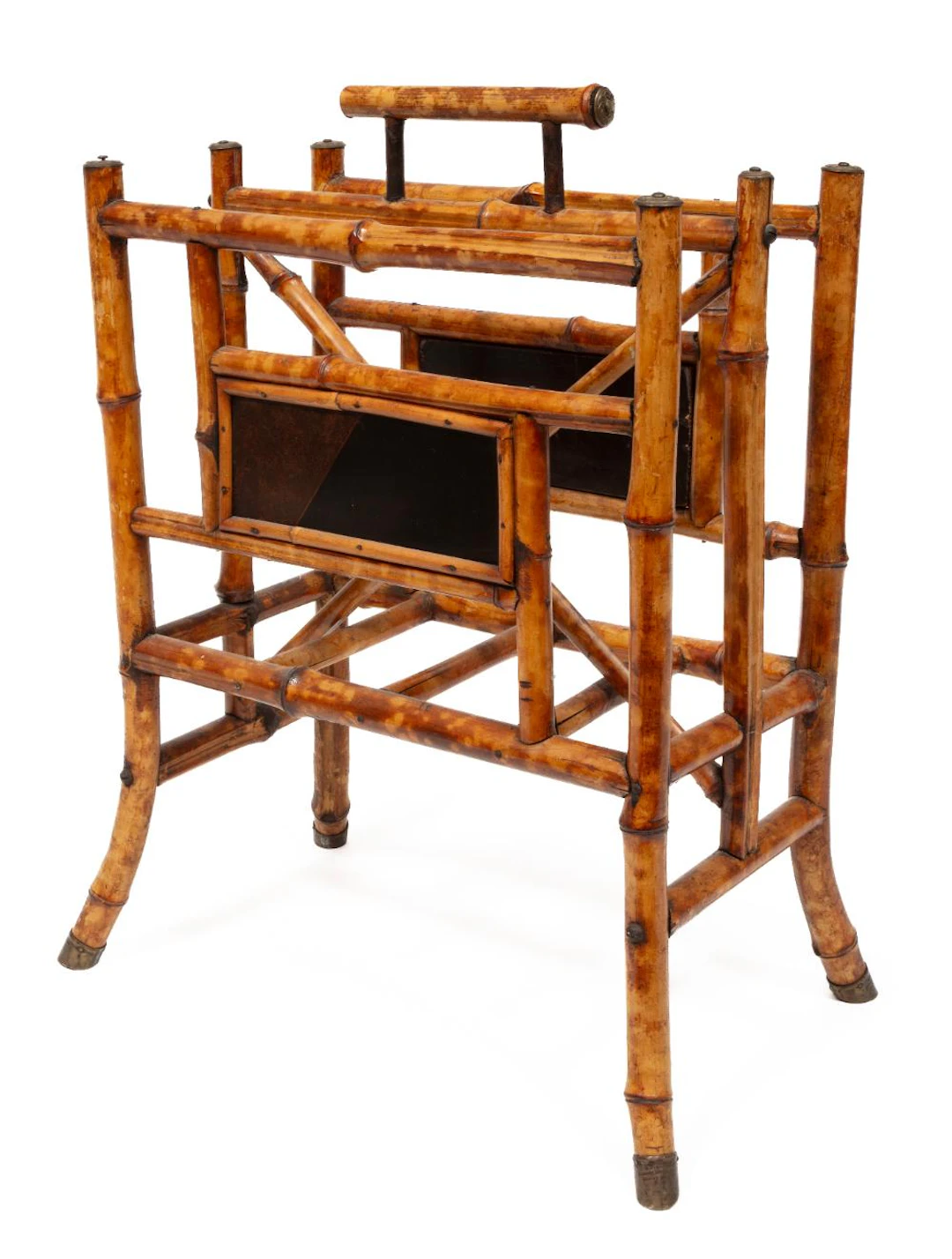 French Bamboo Magazine Rack